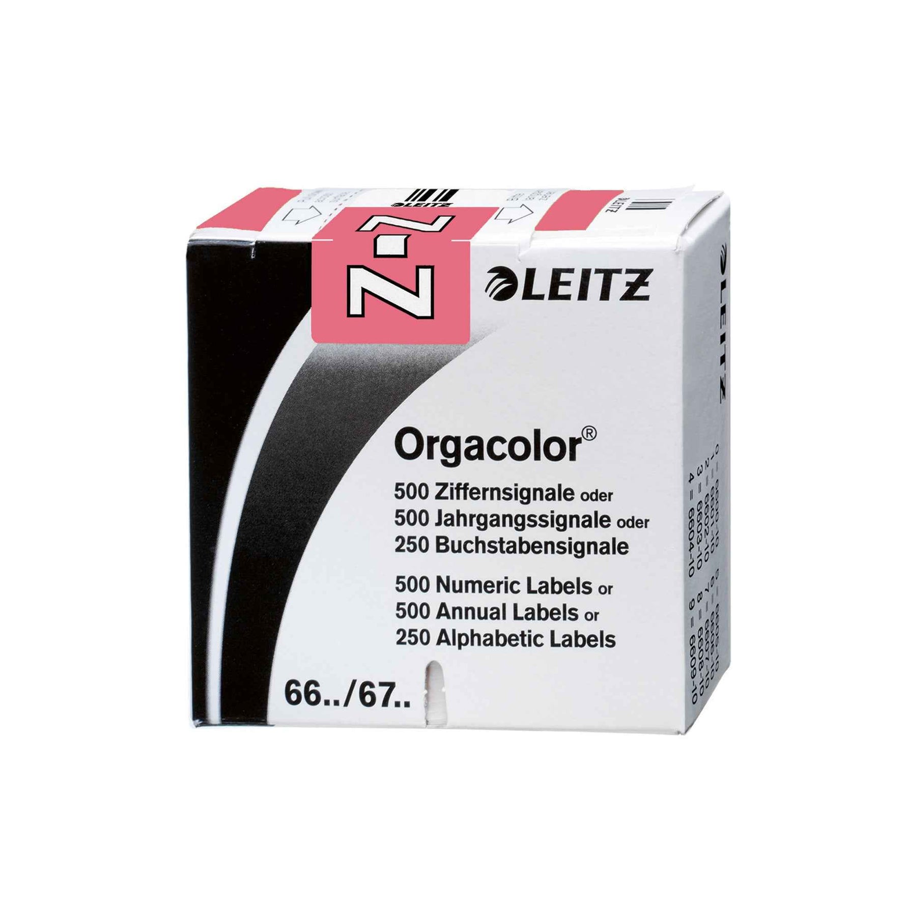 Leitz Buchstabensignal Orgacolor® rosa