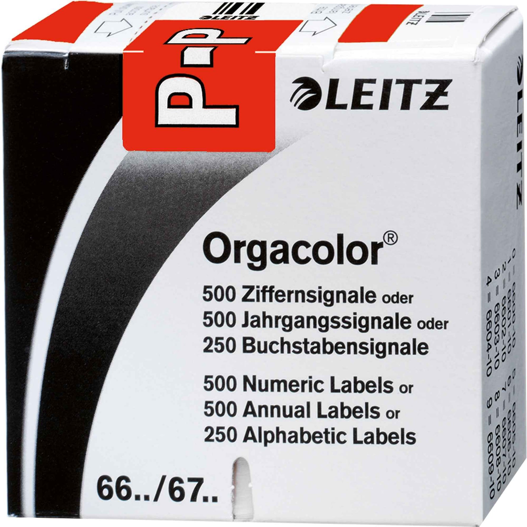 Leitz Buchstabensignal Orgacolor® rot