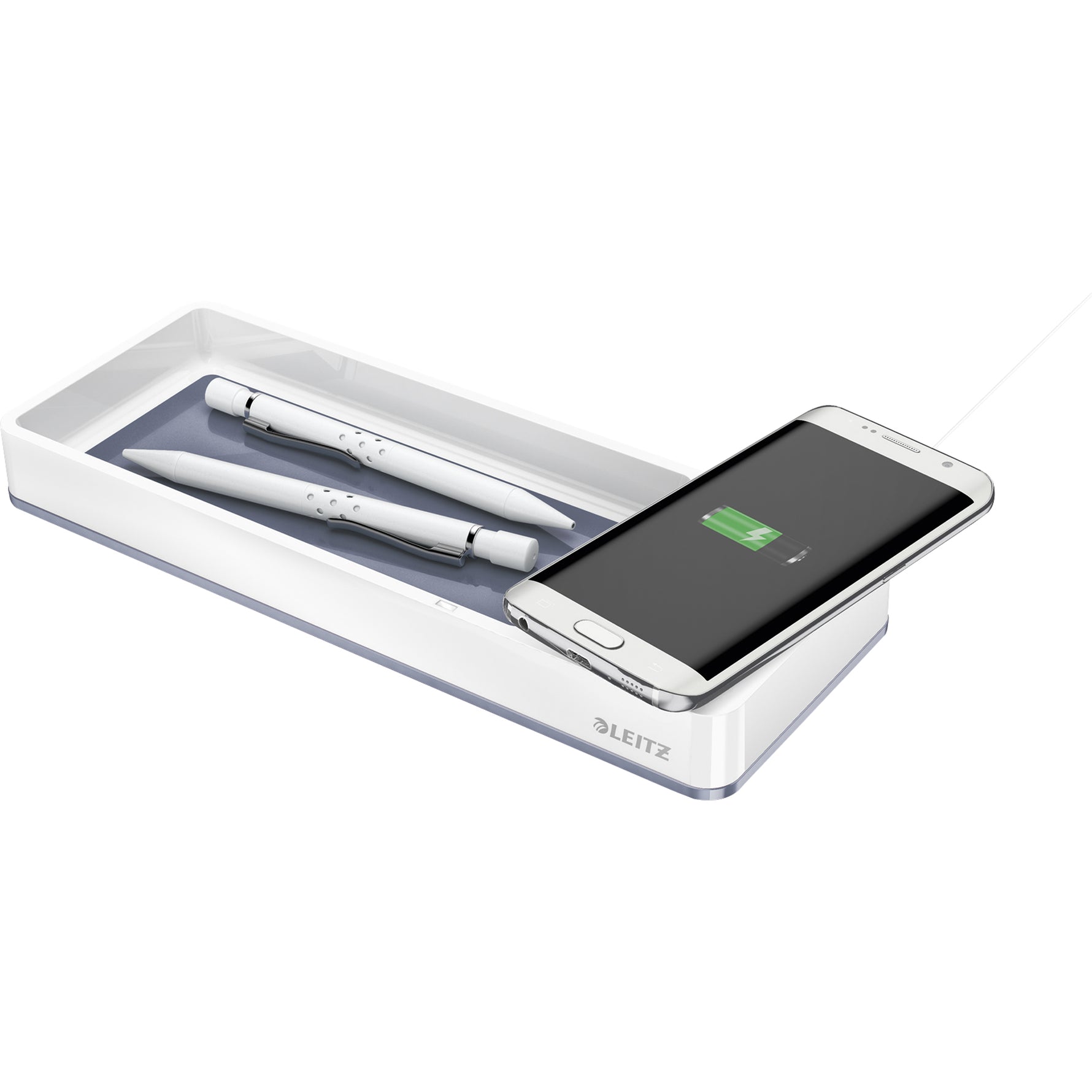 Leitz Stiftschale WOW Duo Colour inkl. Qi- Induktionsladegerät - Wiepa Bürofachpartner