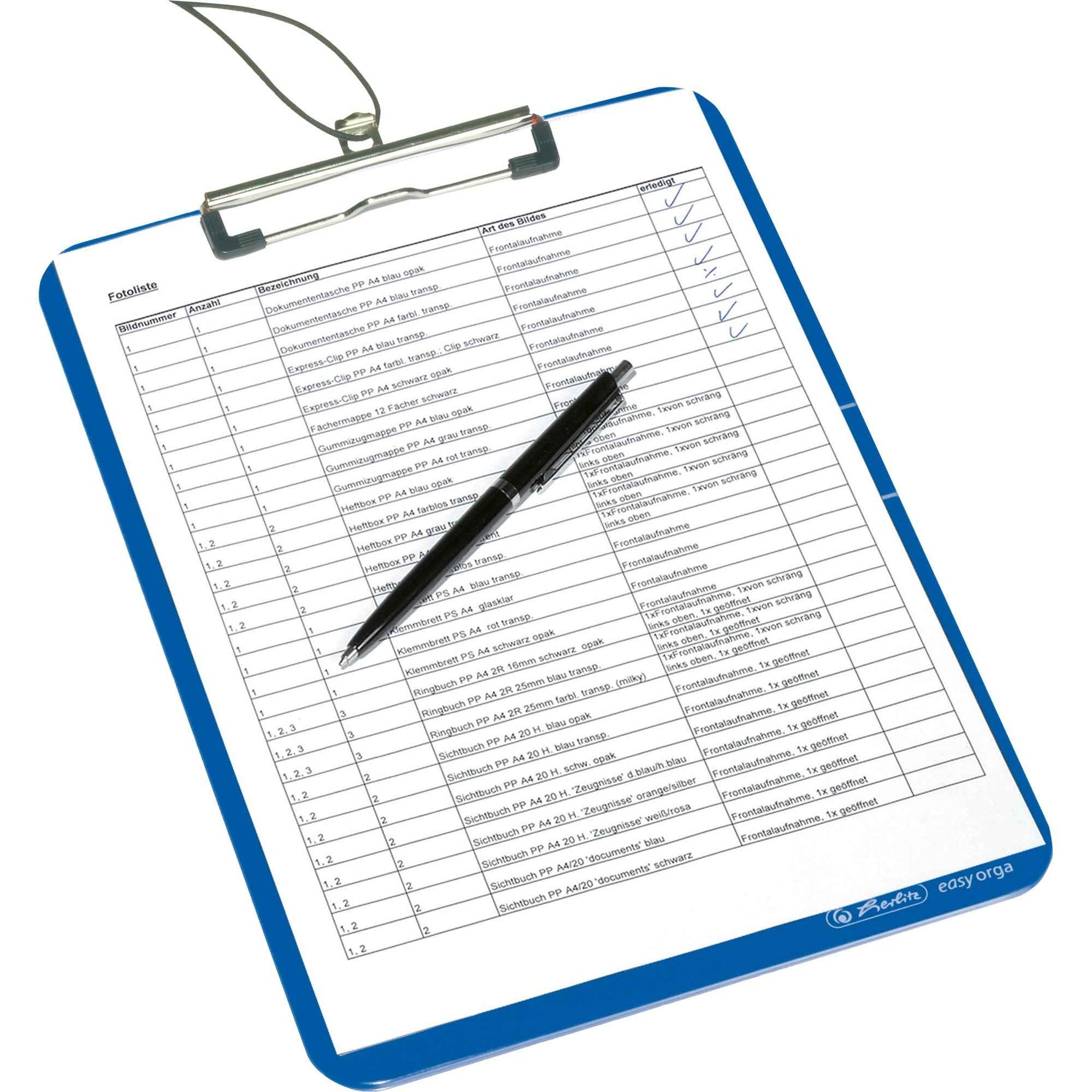 Herlitz Klemmbrett easy orga to go DIN A4