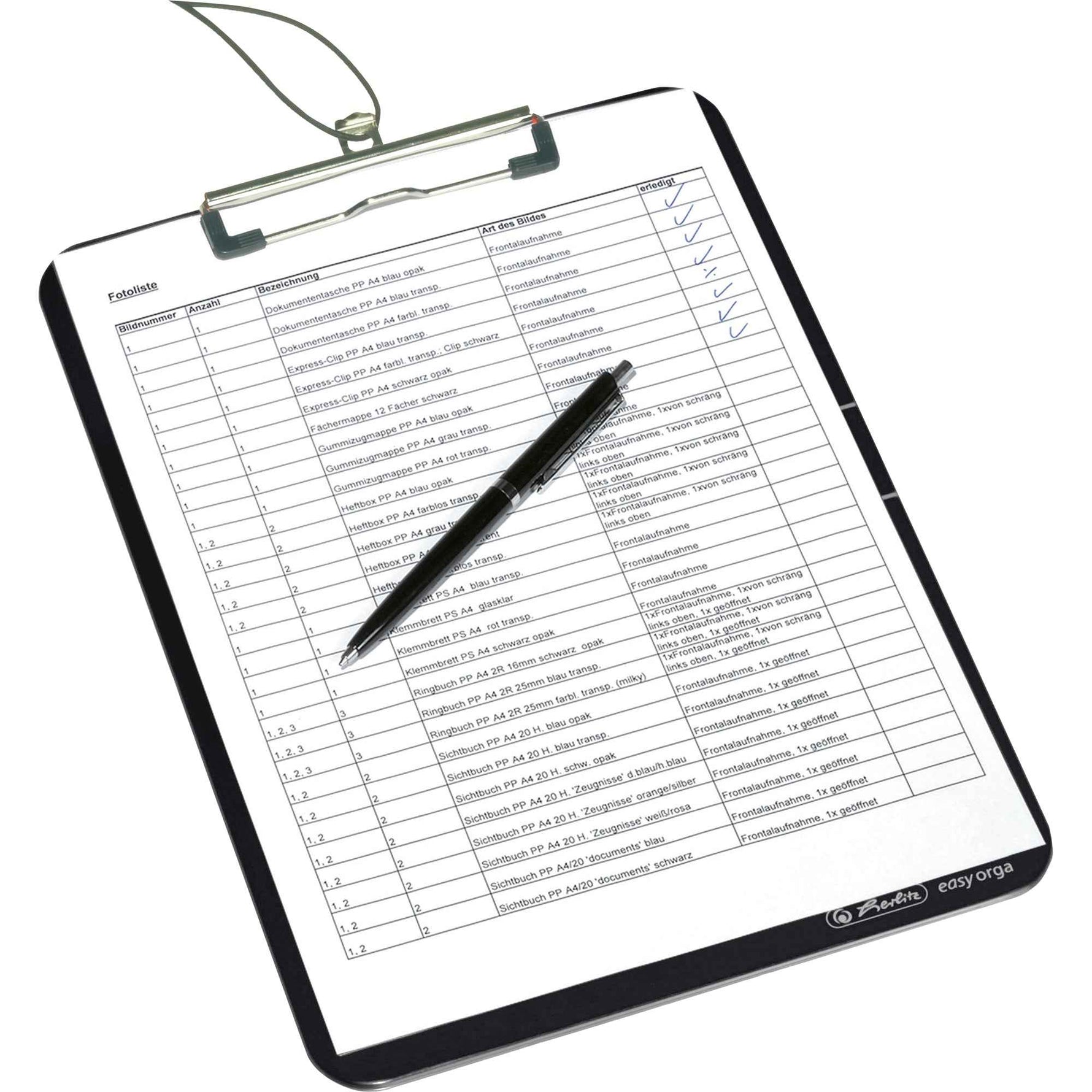Herlitz Klemmbrett easy orga to go DIN A4