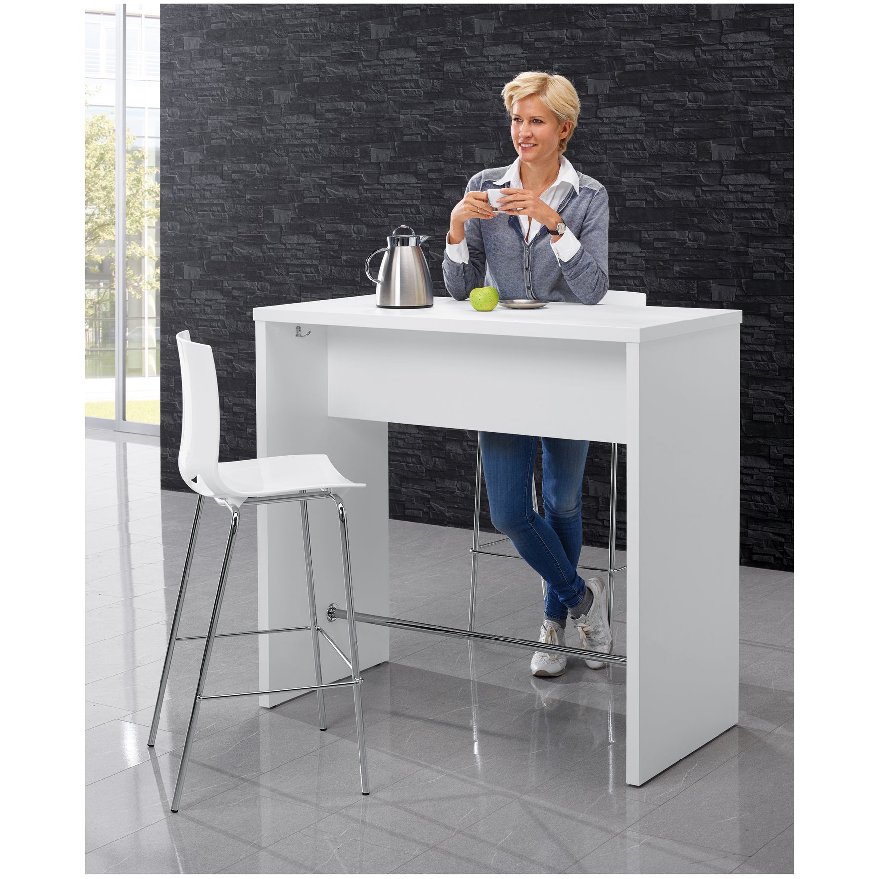 Neutralware Stehtisch PREMIUM 1.600 x 1.130 x 600 mm (B x H x T) – Produktbild 4