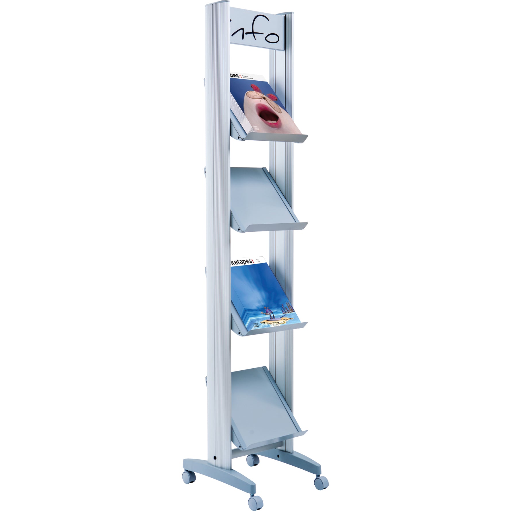 Paperflow Prospektständer DIN A4 33 x 167,8 x 38,5 cm (B x H x T) - Wiepa Bürofachpartner
