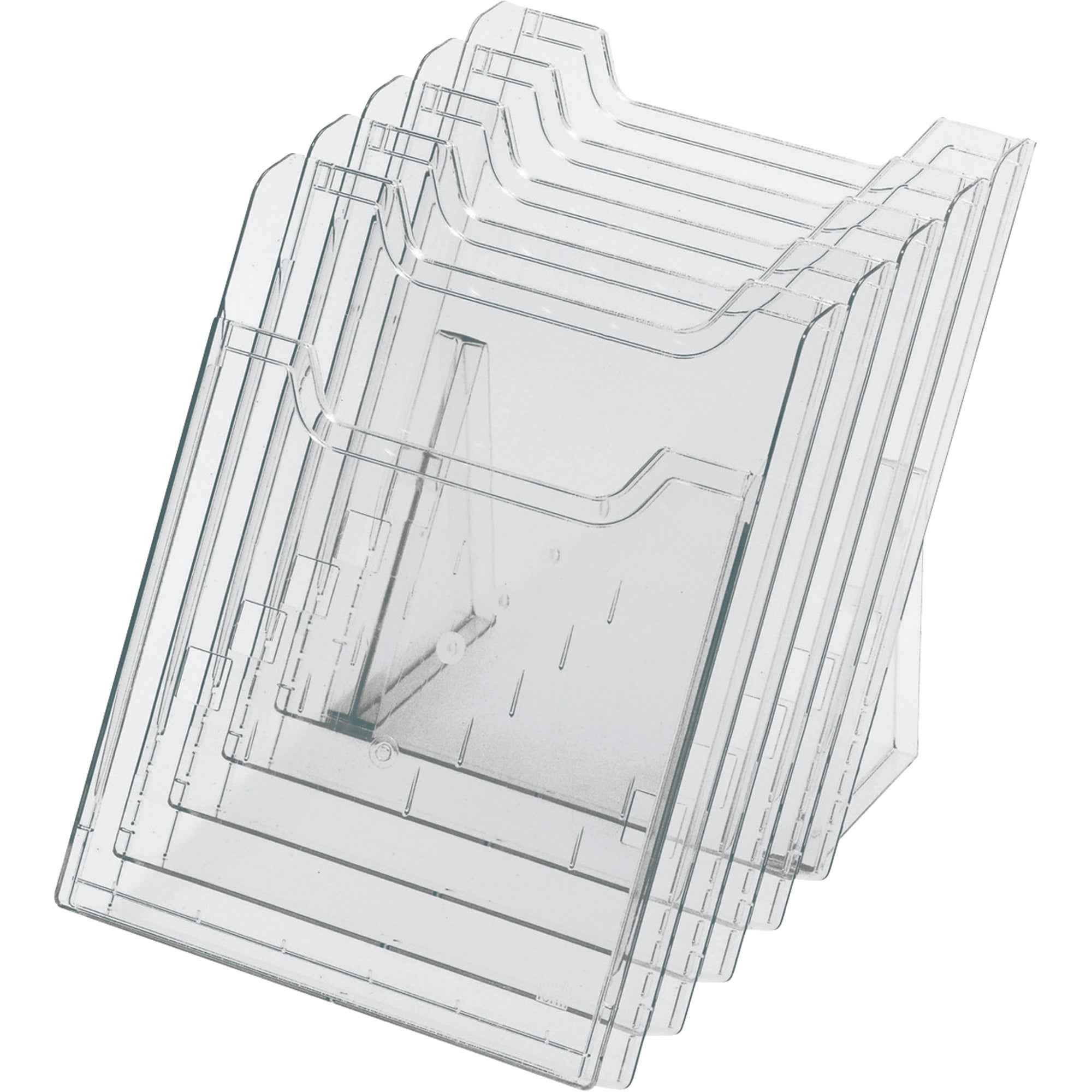 Exacompta Prospekthalter 34,5 x 23,8 x 25,9 cm (B x H x T) 5 Fächer