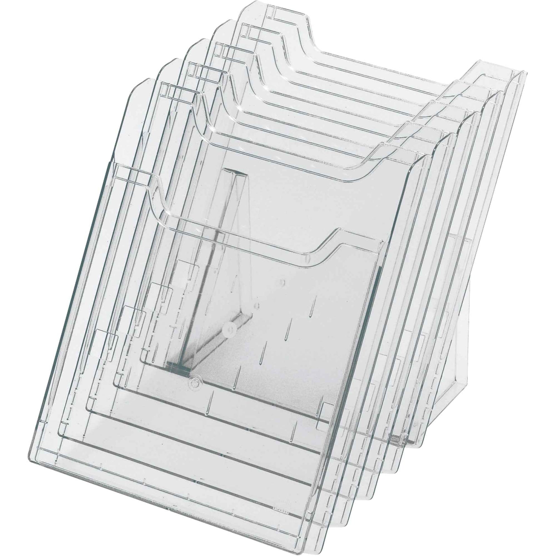 Exacompta Prospekthalter 34,5 x 23,8 x 25,9 cm (B x H x T) 5 Fächer