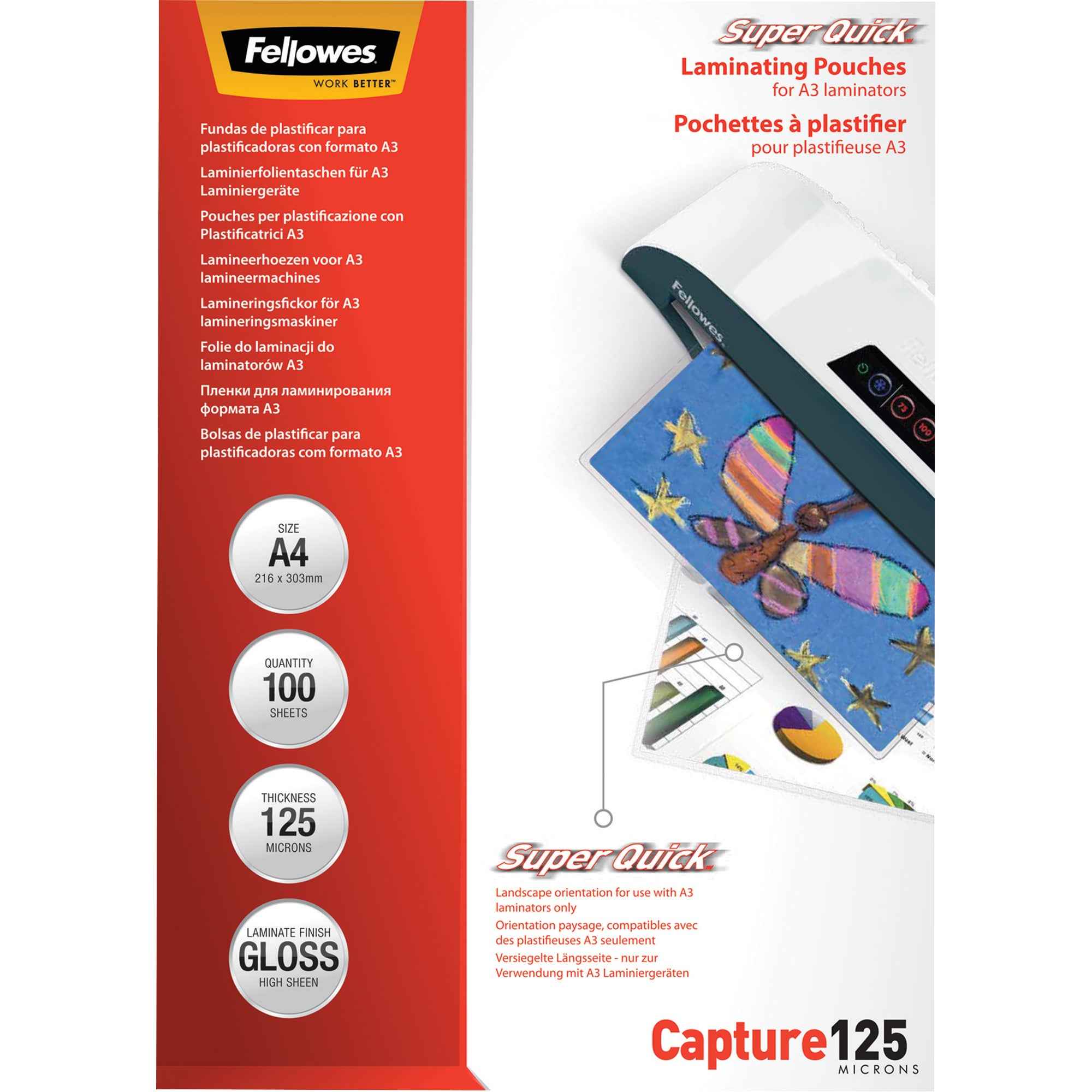 Fellowes® Laminierfolie SuperQuick™ DIN A4