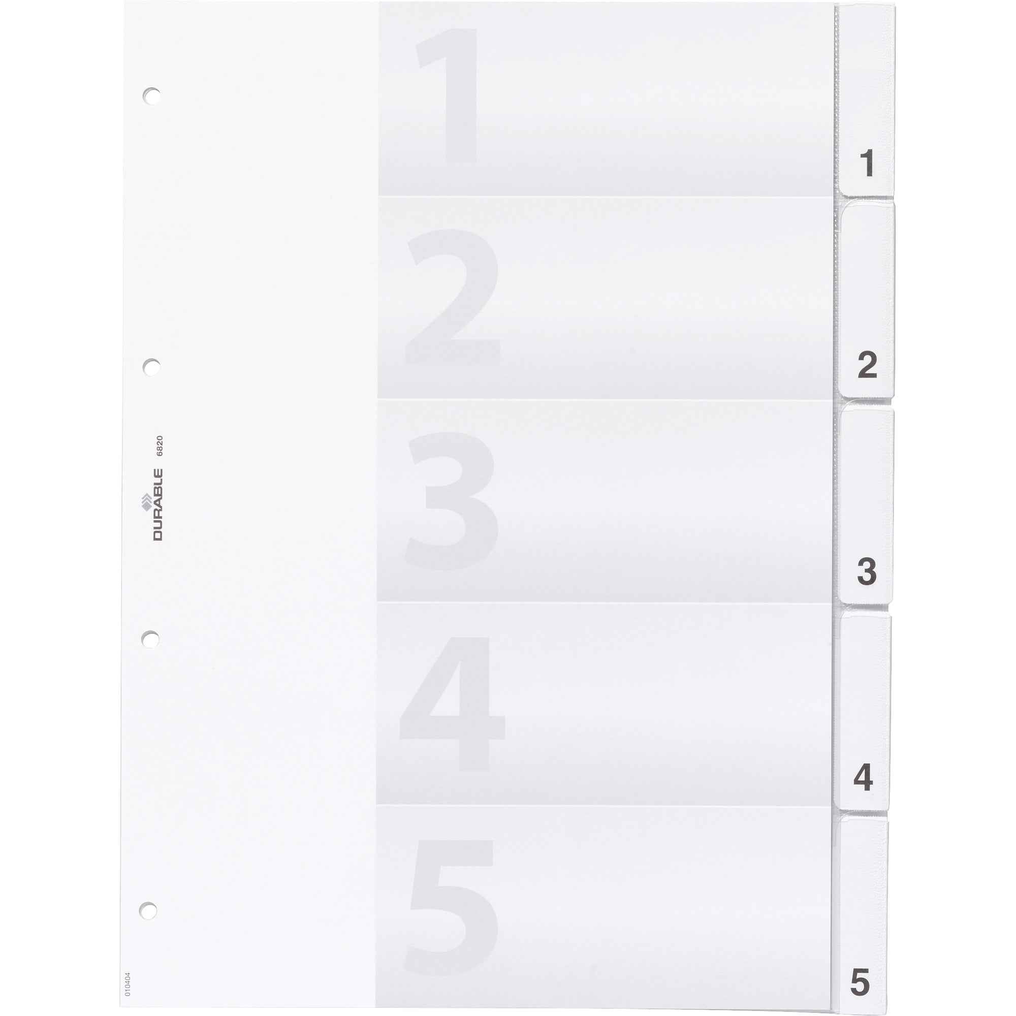 DURABLE Ordnerregister 5 Registerblätter