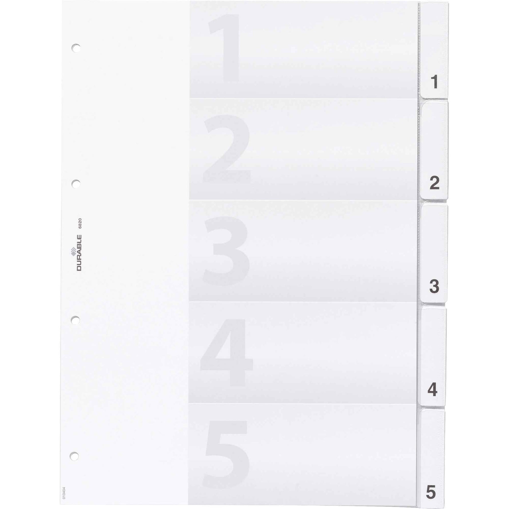 DURABLE Ordnerregister 5 Registerblätter