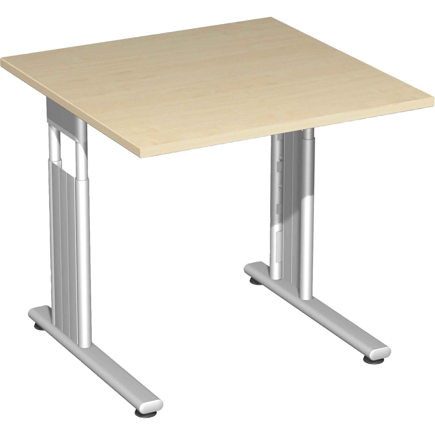 Geramöbel Schreibtisch C Fuß Flex 800 x 680-820 x 800 mm (B x H x T)