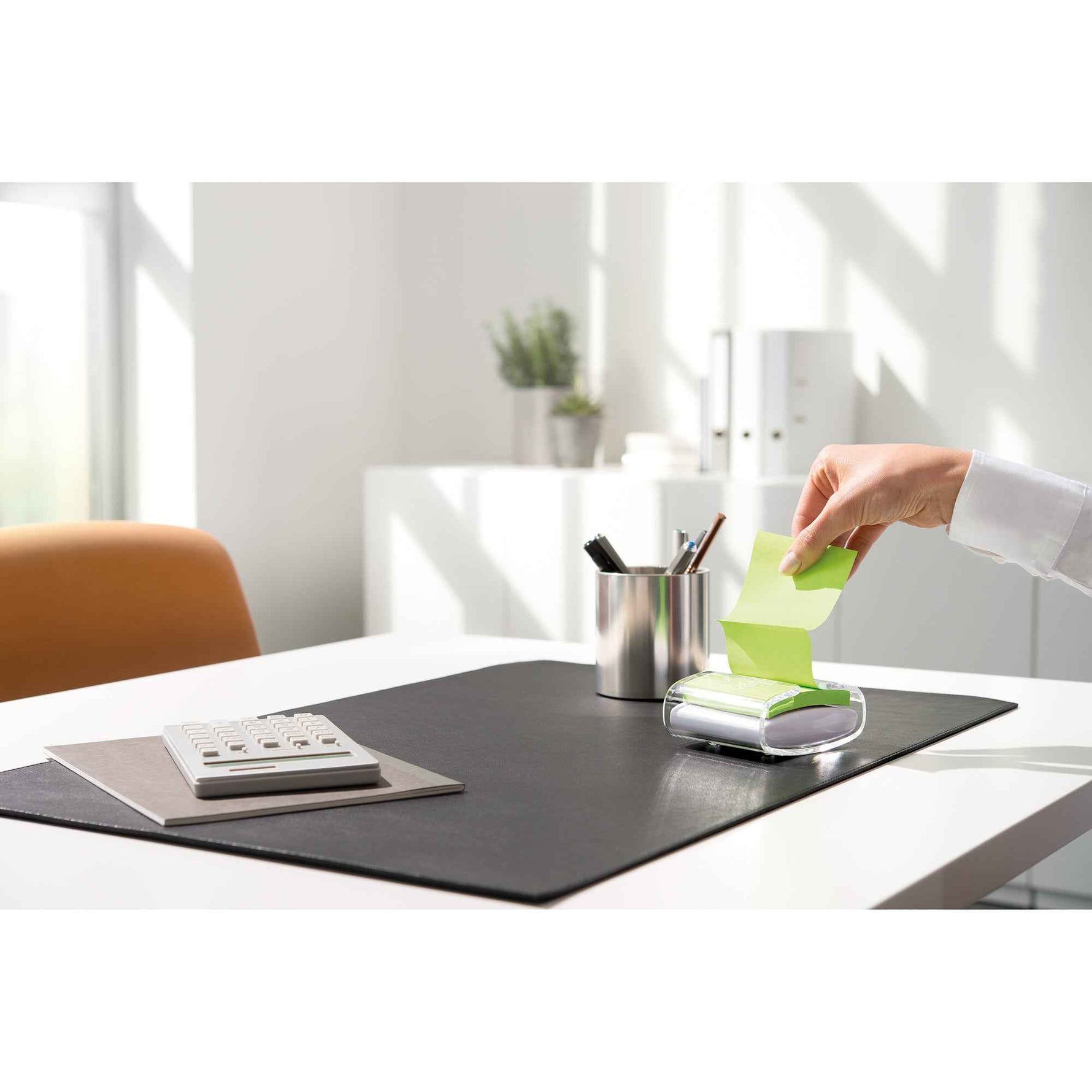 Post-it® Haftnotizspender Super Sticky Z-Notes weiß/transparent