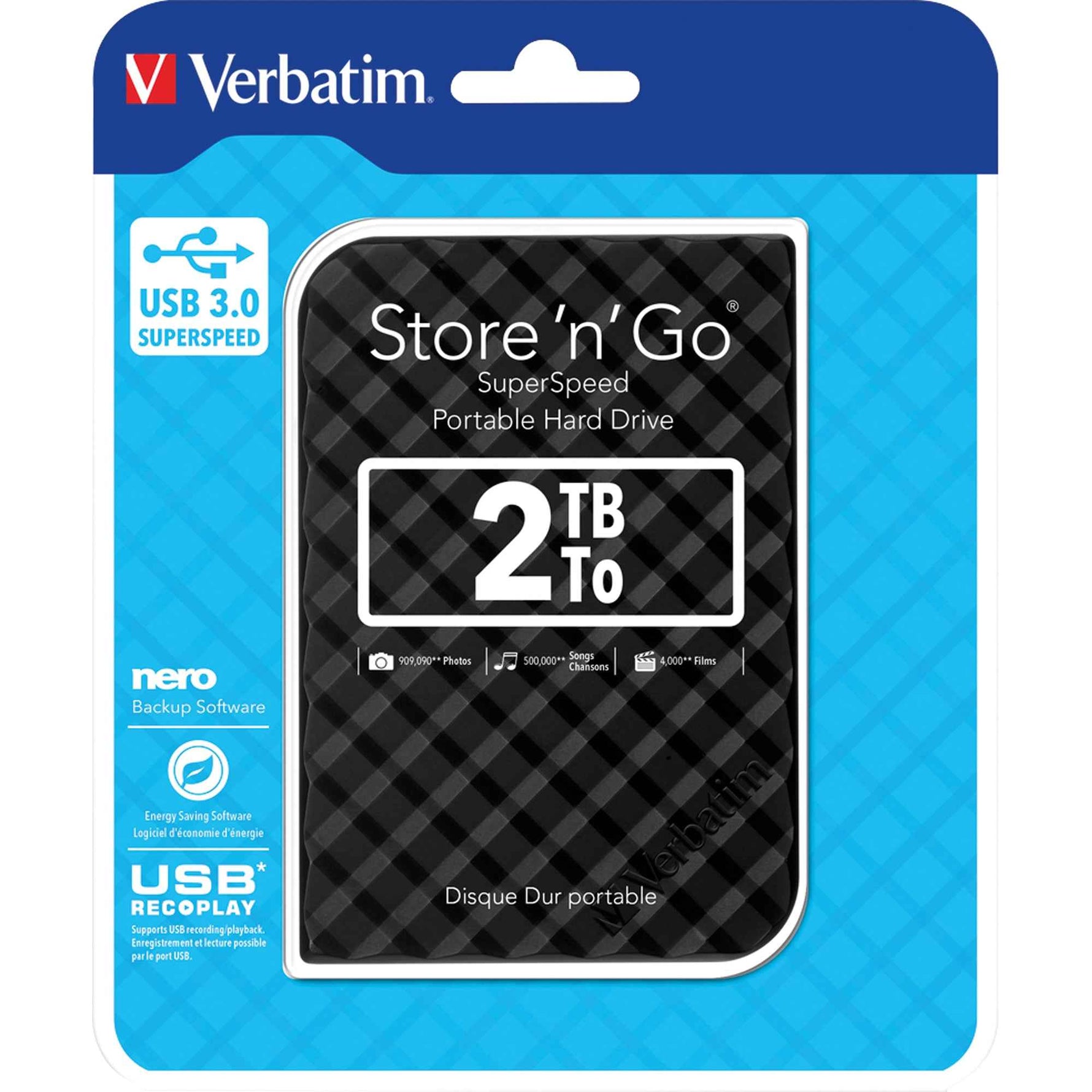 Verbatim Festplatte extern Store 'n' Go schwarz