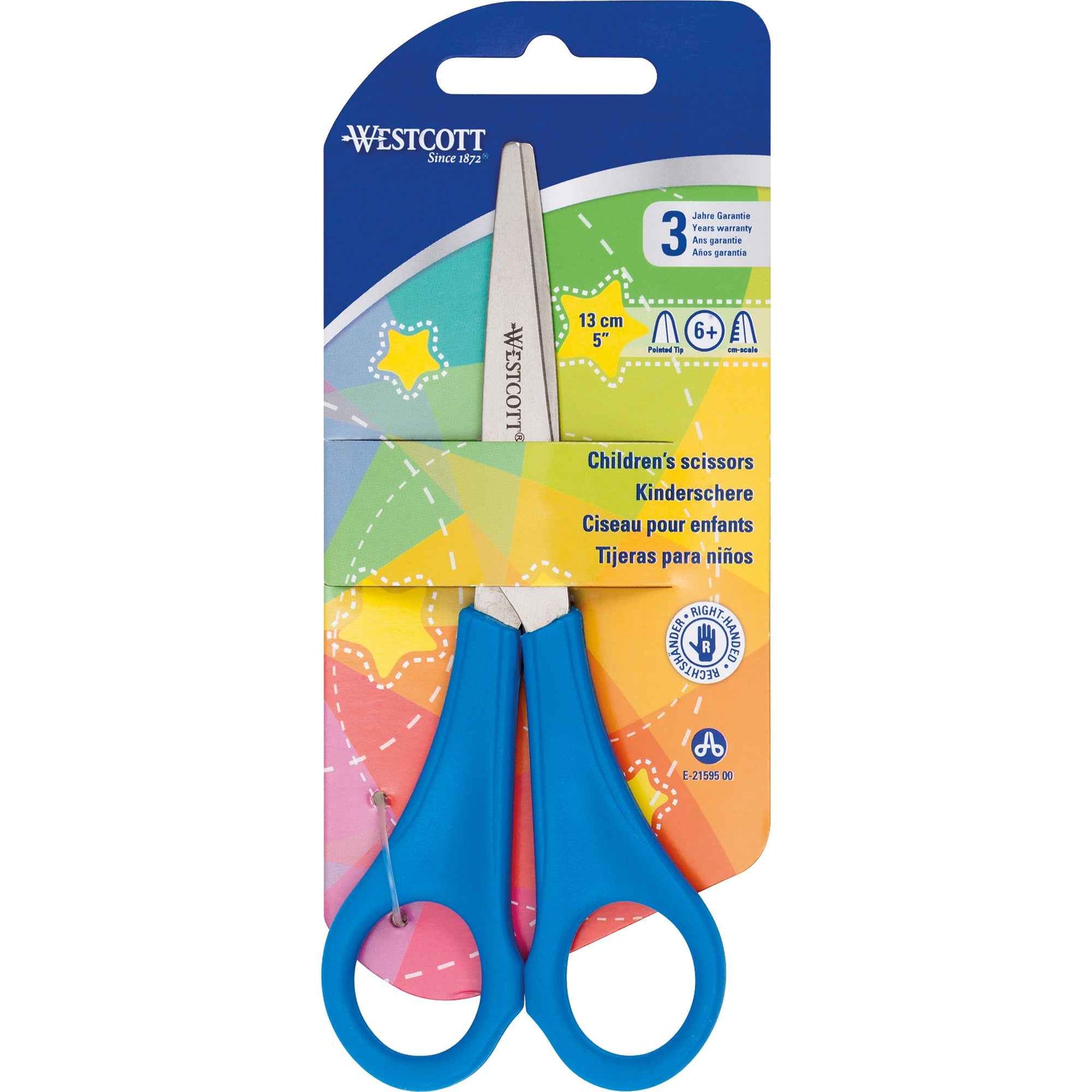 Westcott Bastelschere Kids gerade 130 mm spitz Rechtshänder