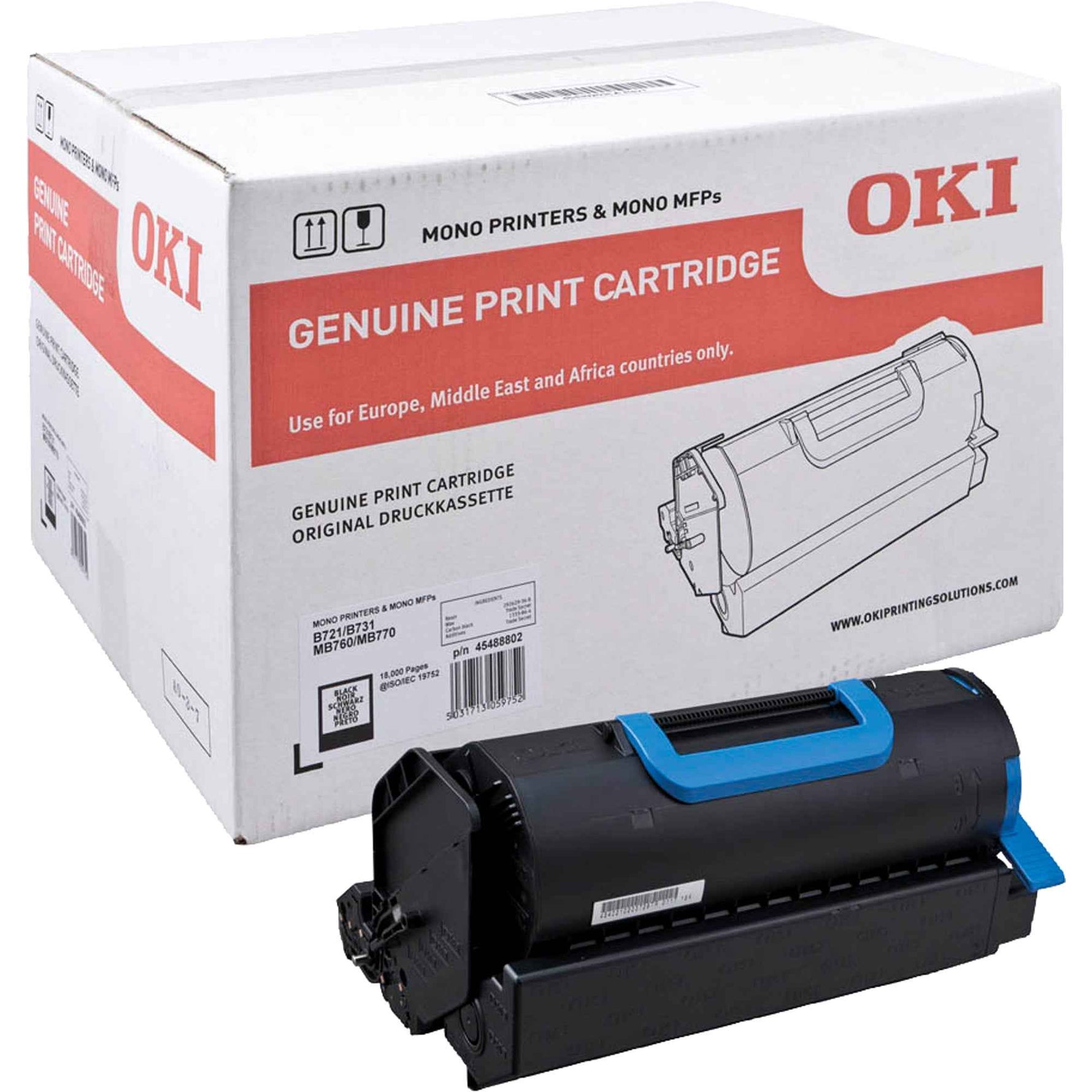 OKI Toner 45488802 schwarz