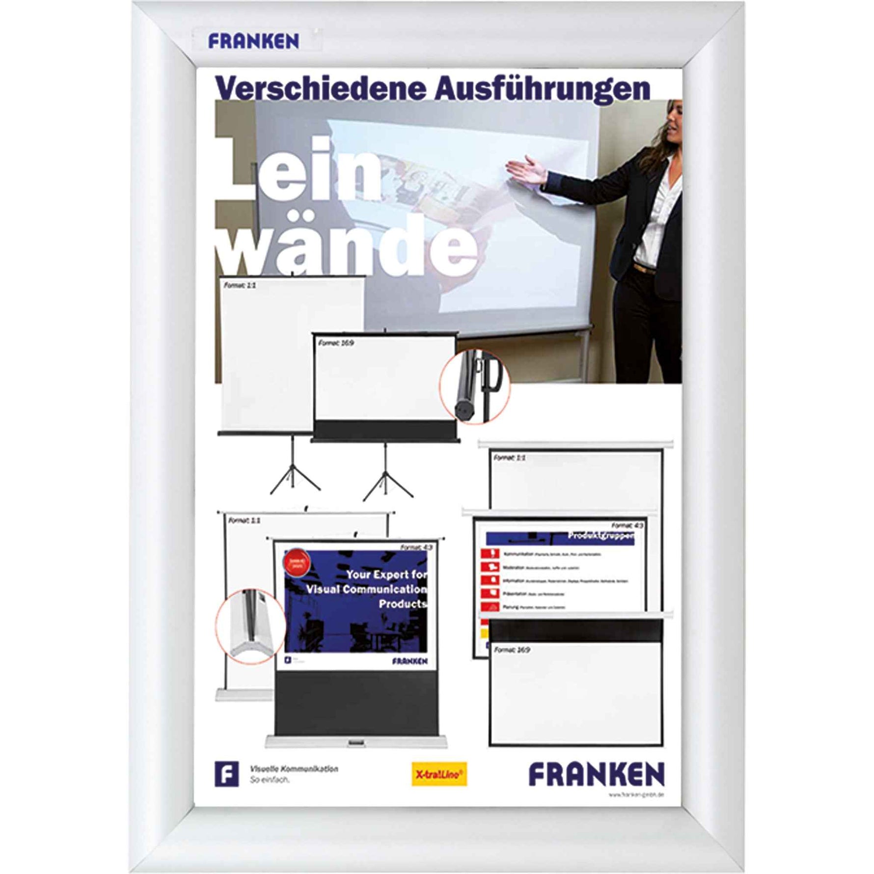 FRANKEN Bilderwechselrahmen Security Feuerfest DIN A4