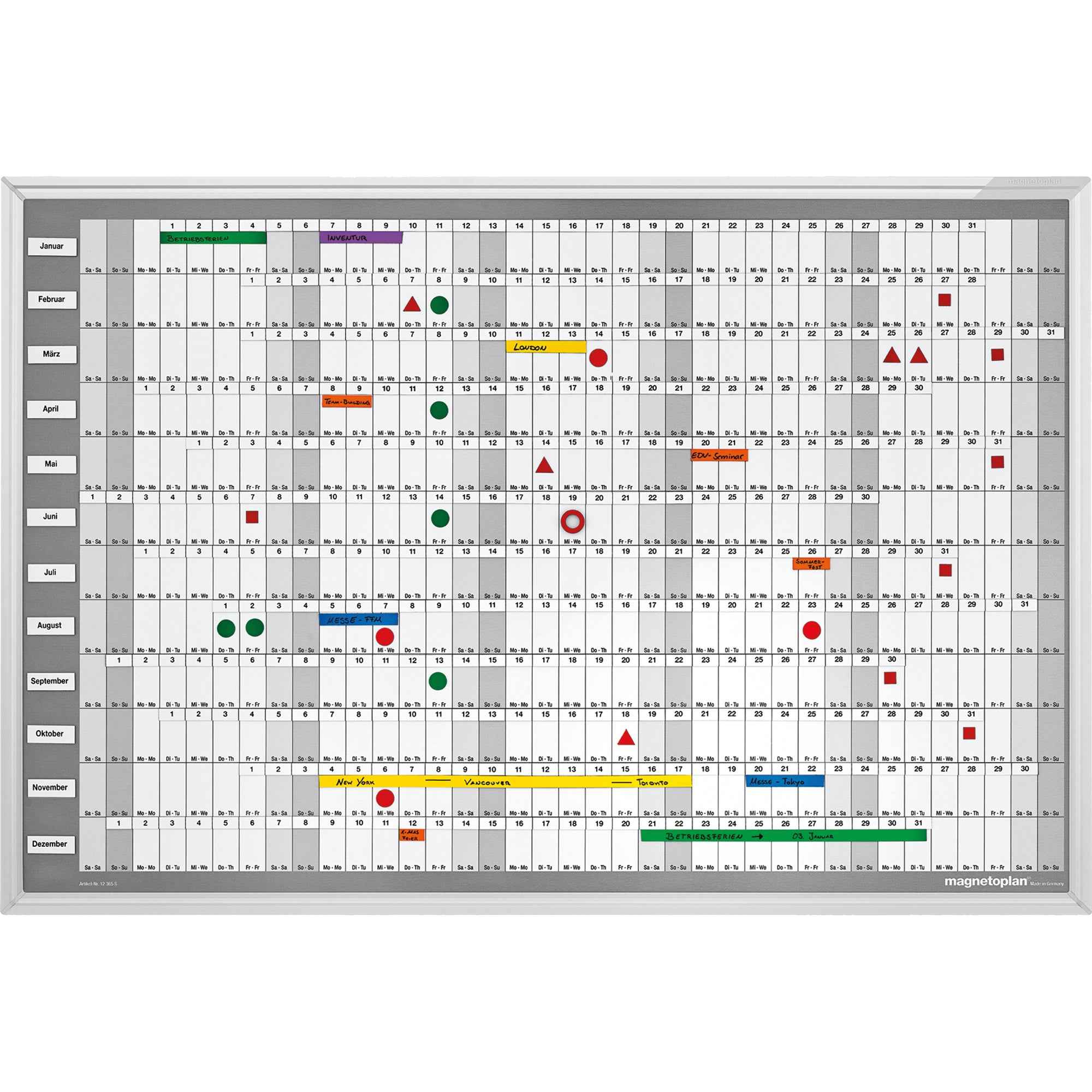magnetoplan® Jahresplaner Manager