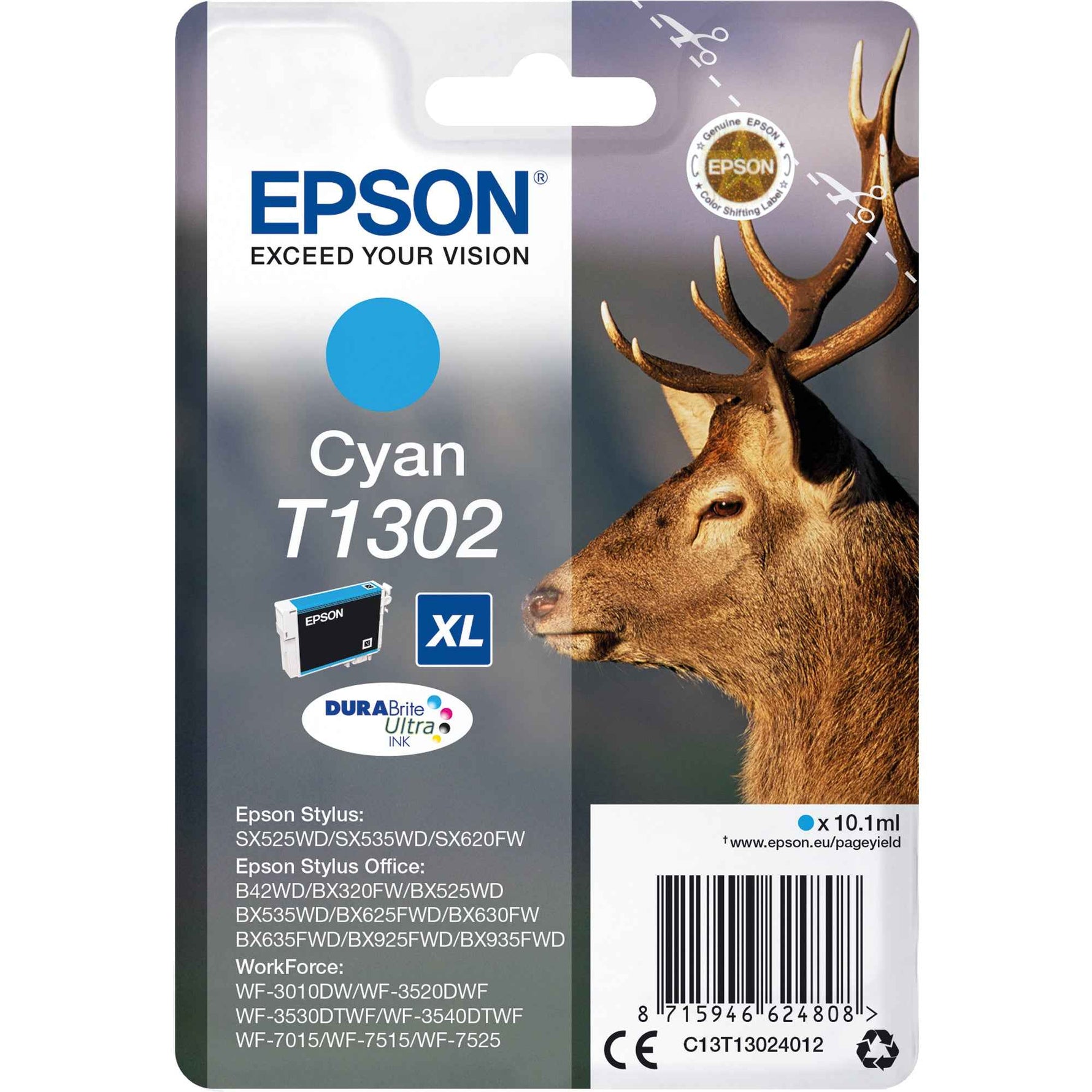Epson Tintenpatrone T1302 cyan