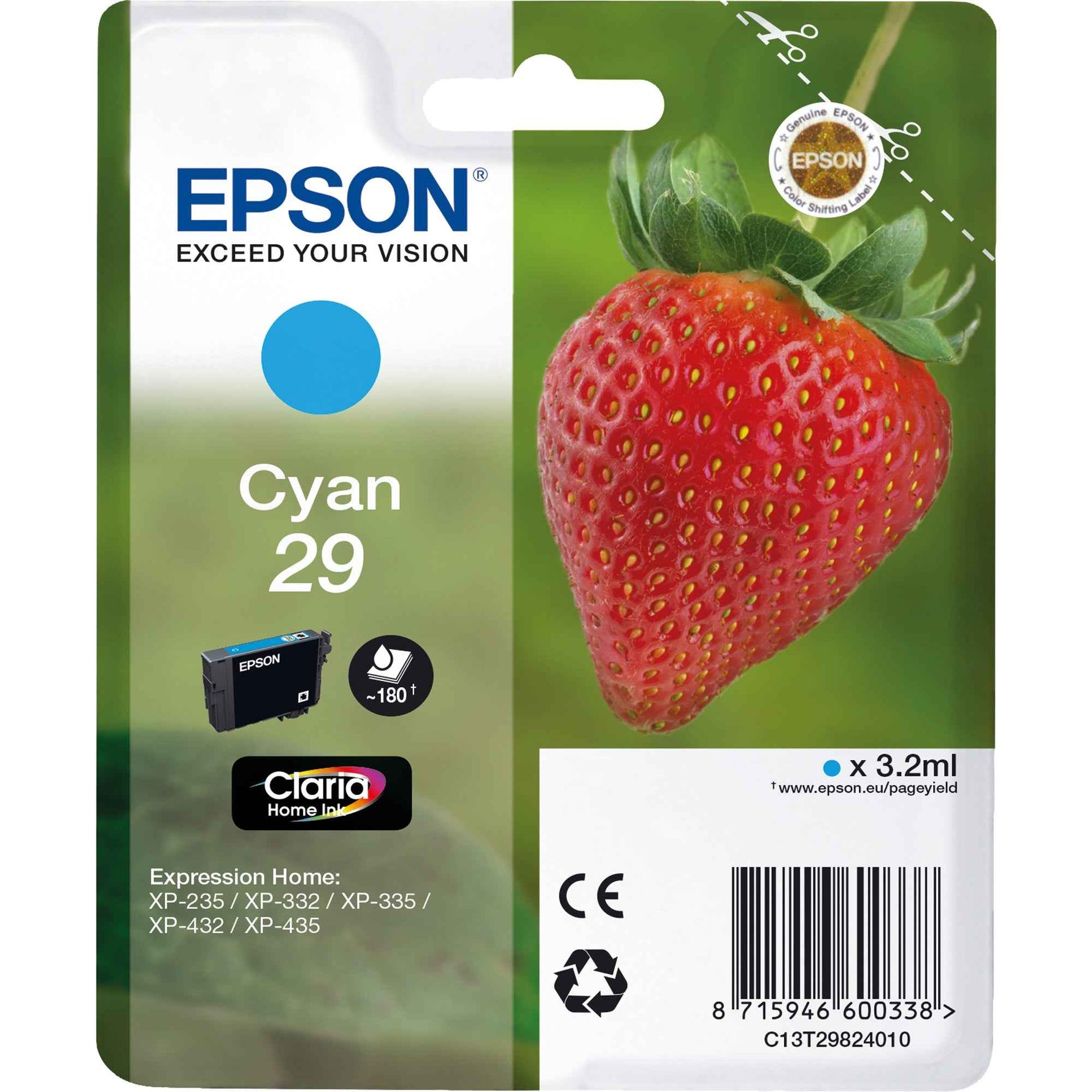 Epson Tintenpatrone 29 cyan