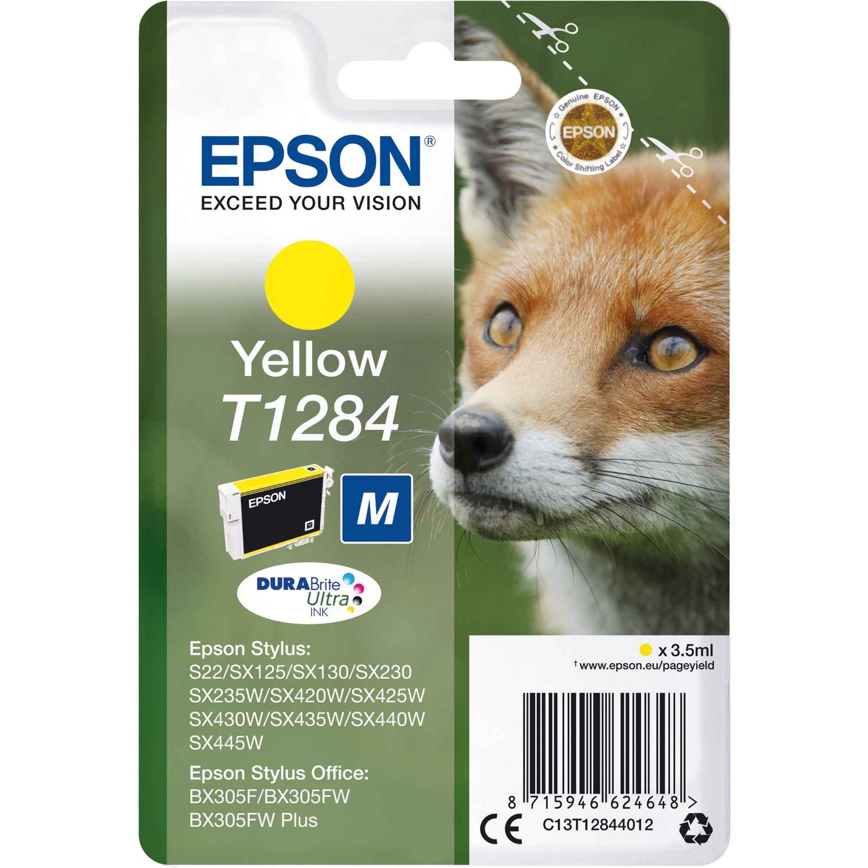 Epson Tintenpatrone T1284 gelb