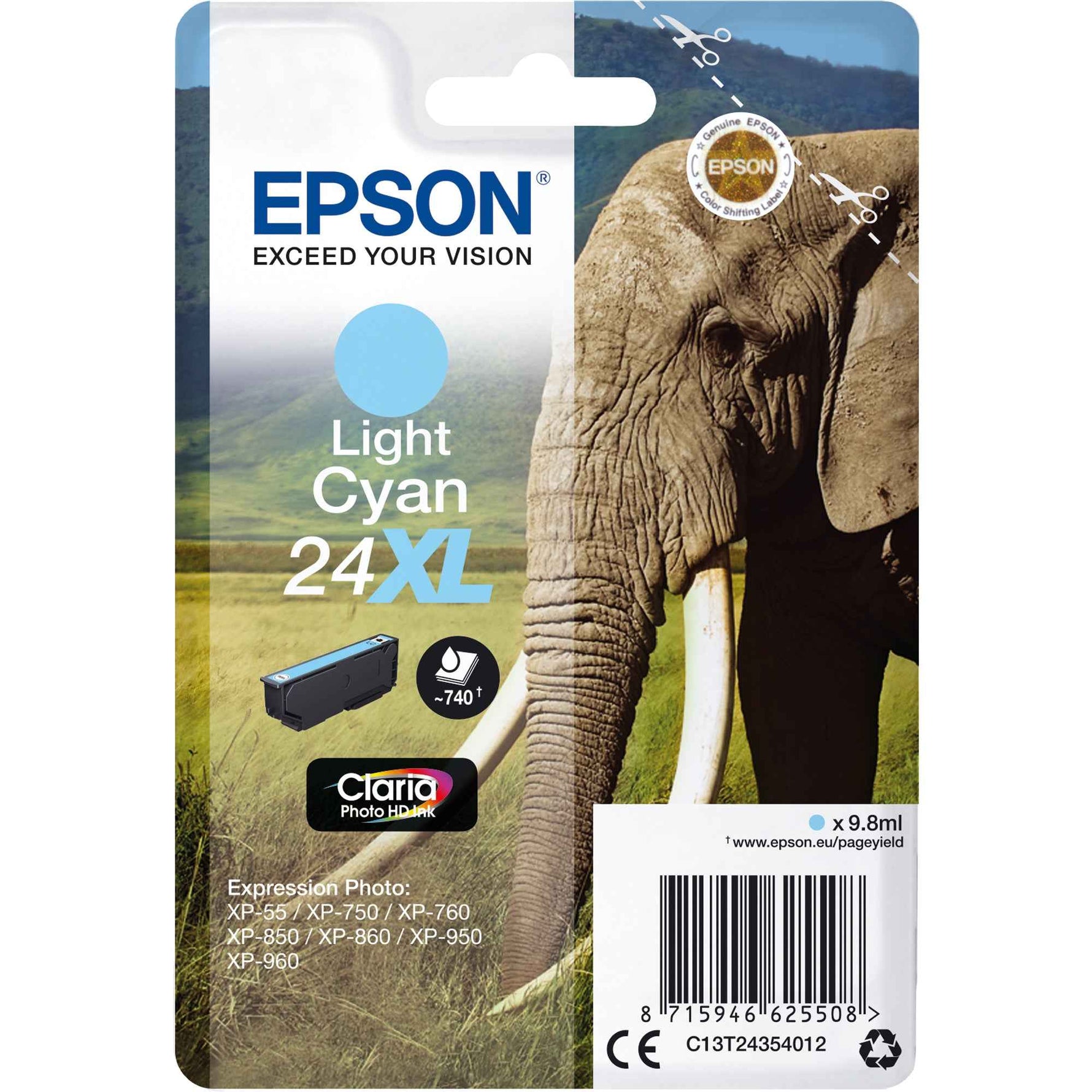 Epson Tintenpatrone 24XL fotocyan
