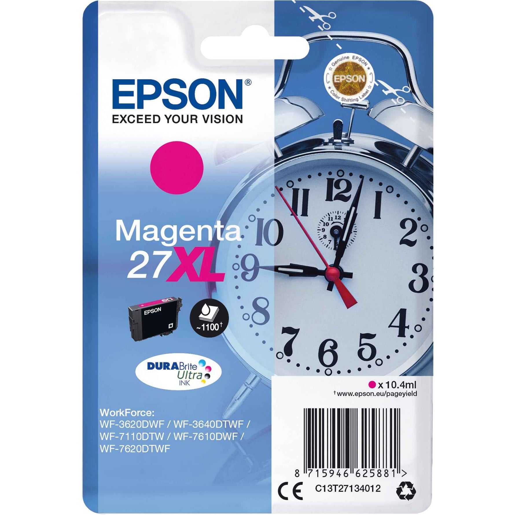 Epson Tintenpatrone 27XL magenta