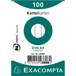 Exacompta Karteikarte DIN A8 liniert