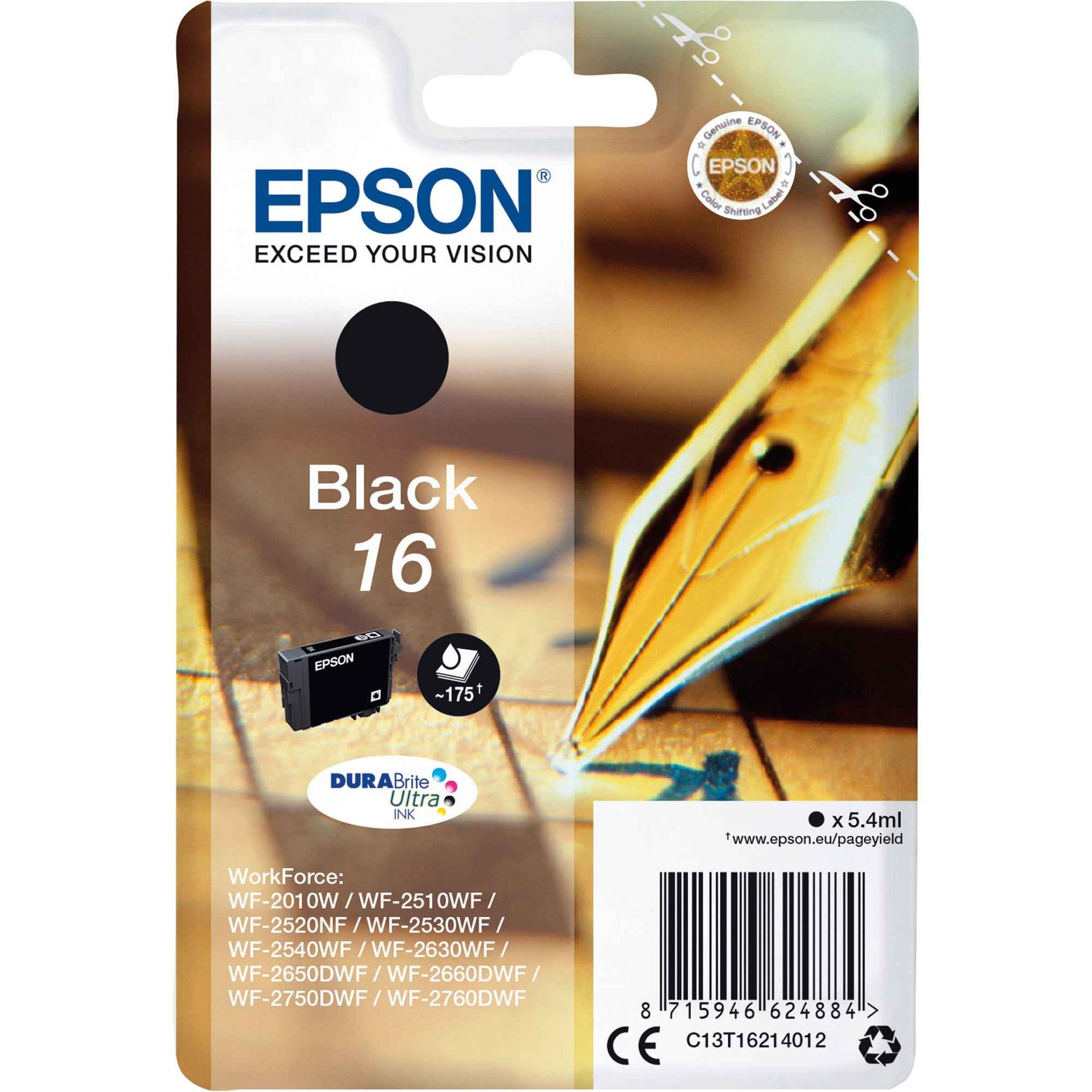 Epson Tintenpatrone 16 schwarz