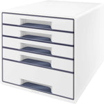 Leitz Schubladenbox WOW CUBE 5 Schubladen