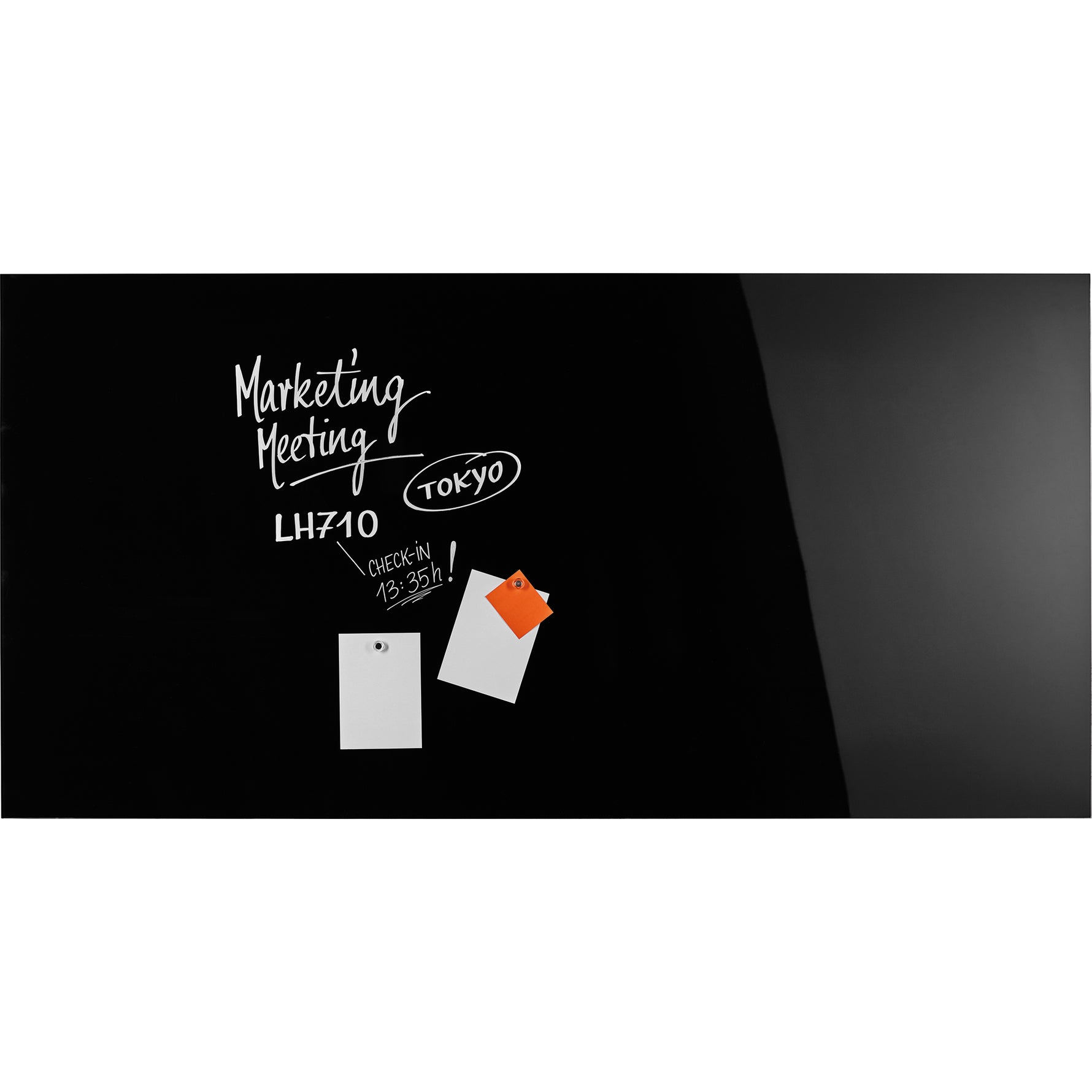 magnetoplan® Glasboard Design tiefschwarz - Wiepa Bürofachpartner