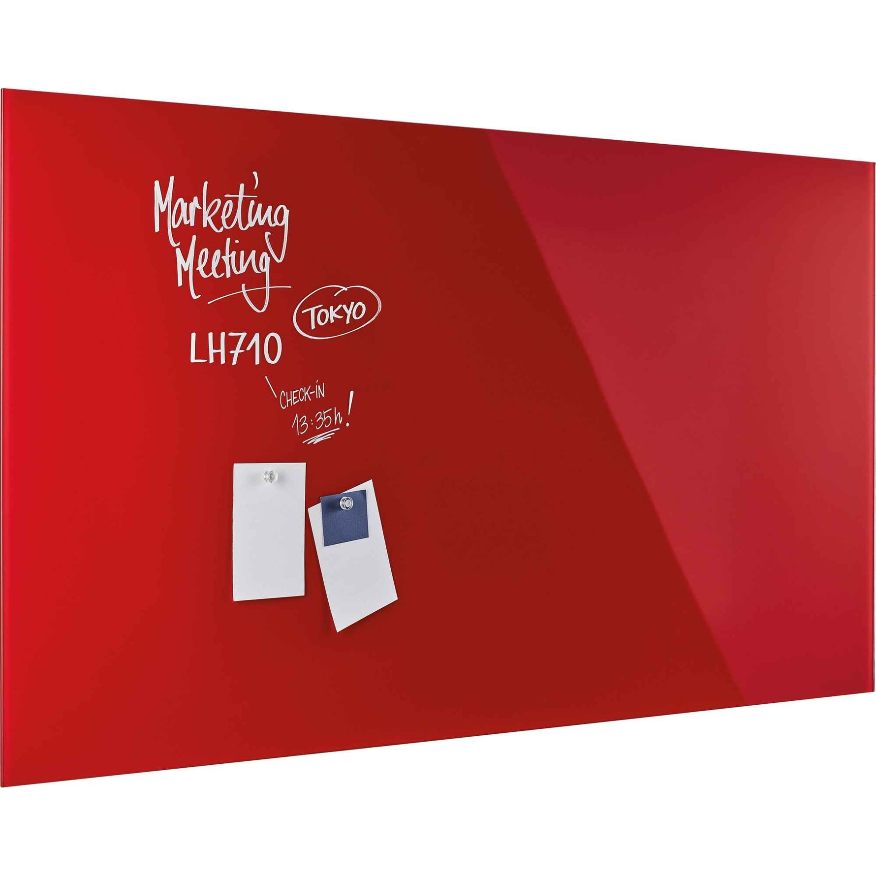 magnetoplan® Glasboard Design intensivrot