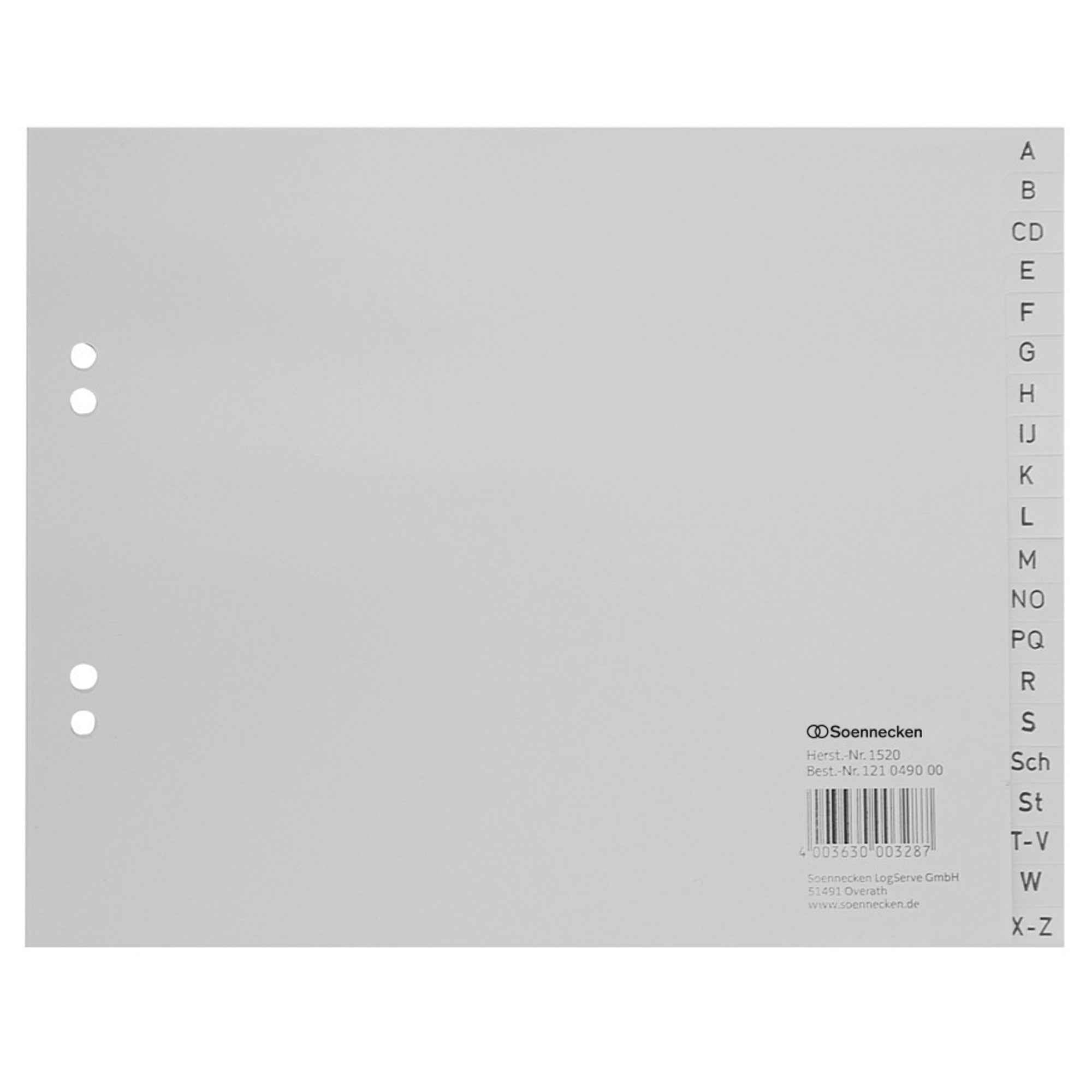 Soennecken A-Z Register