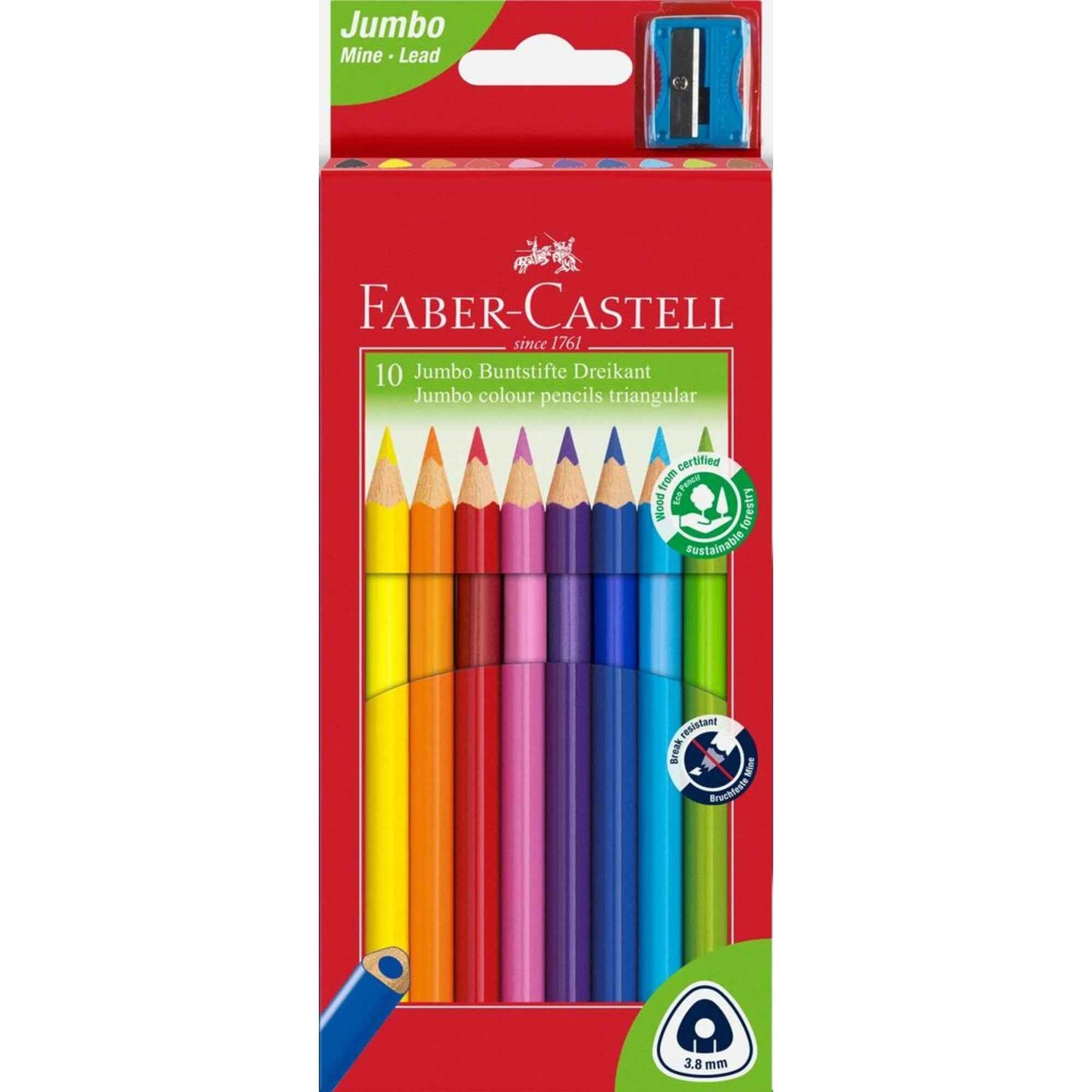 Faber-Castell Buntstift Triangular Jumbo 10 St./Pack.