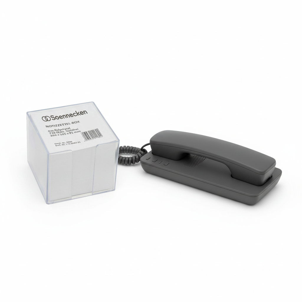 Soennecken Zettelbox transparent – Inklusive 720 Notizzetteln - Wiepa Bürofachpartner