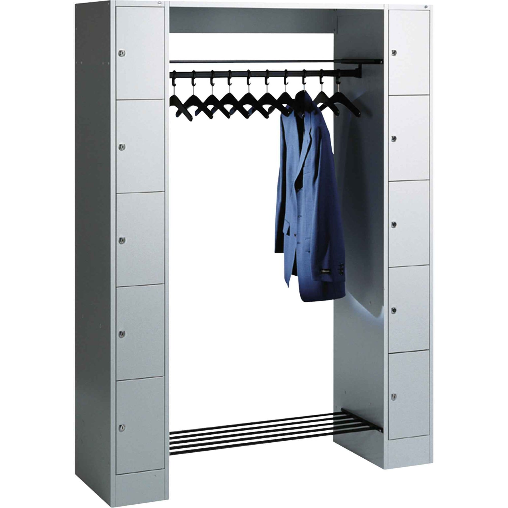 C+P Garderobenschrank Serie 8070 10 Fächer