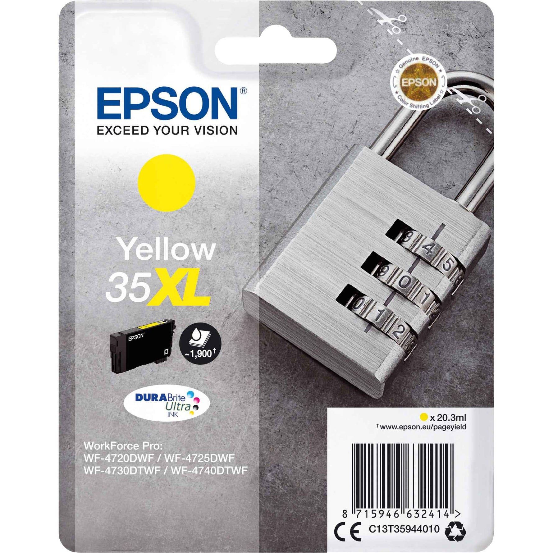 Epson Tintenpatrone 35XL gelb