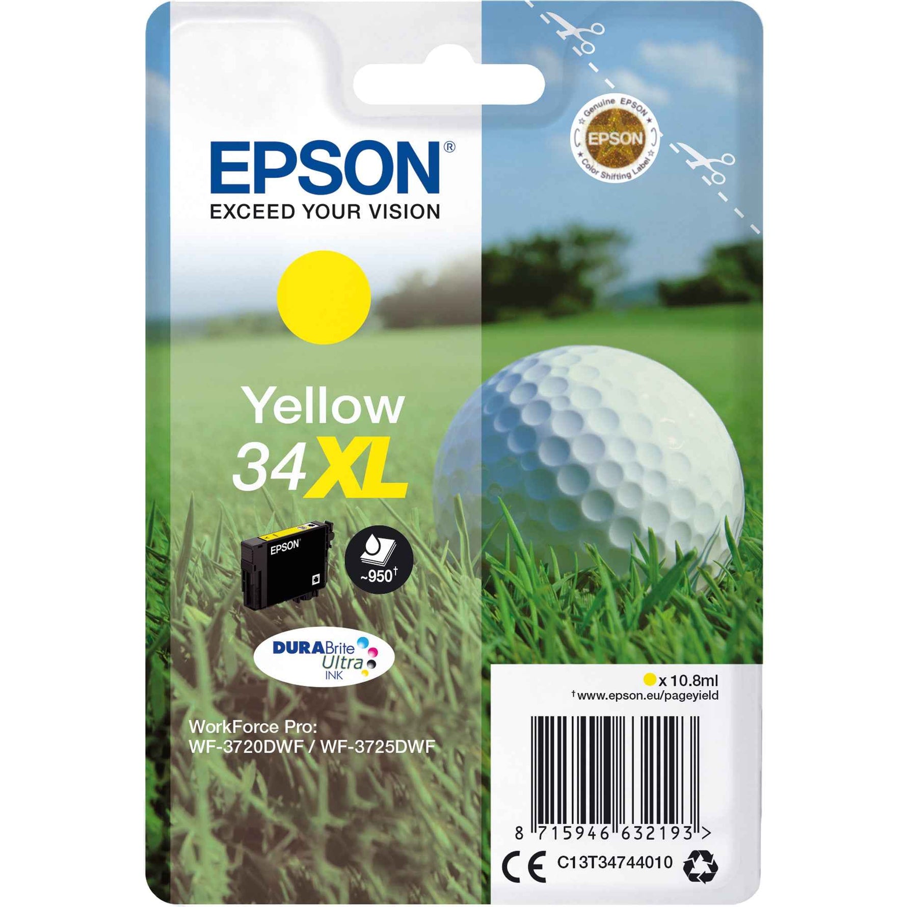 Epson Tintenpatrone 34XL gelb