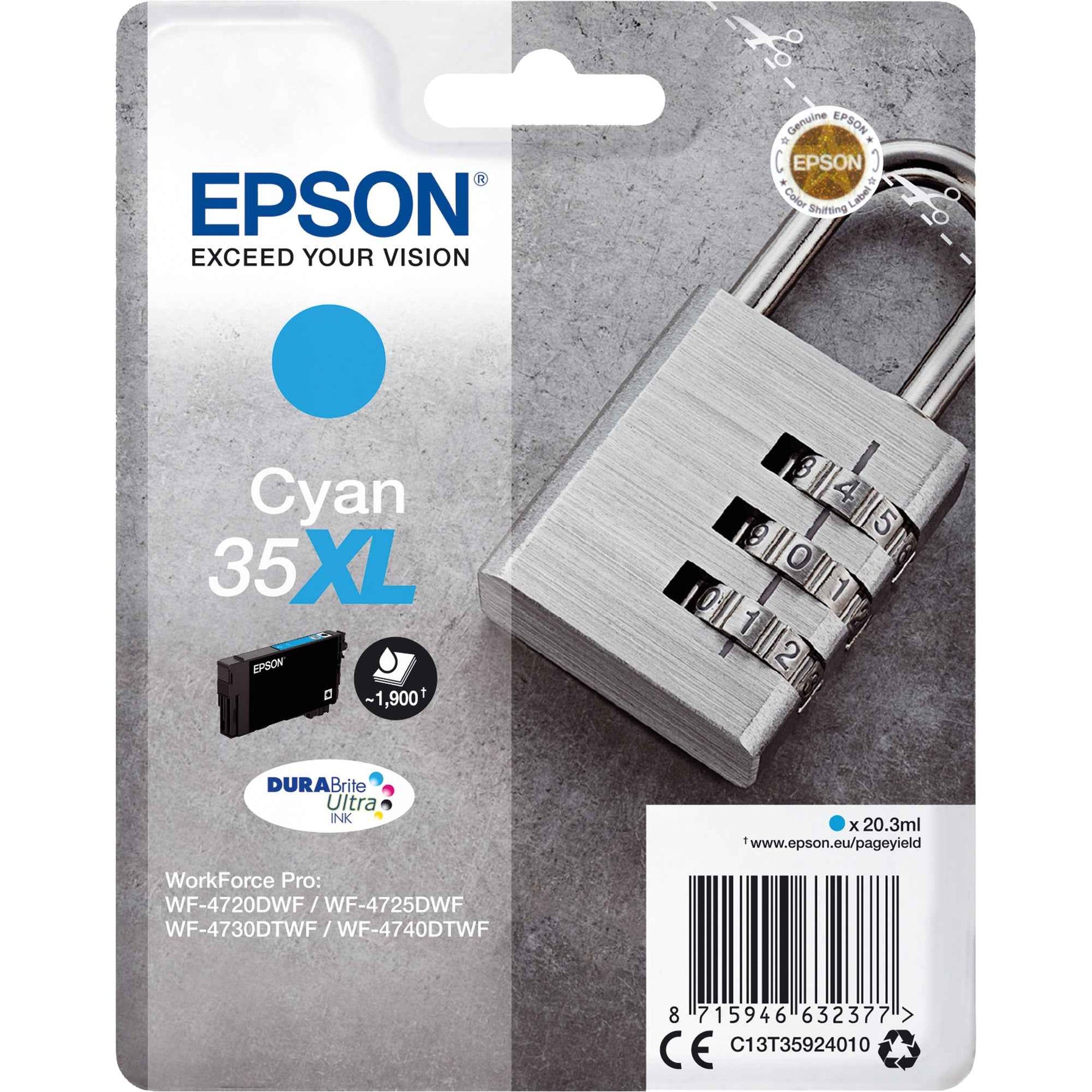 Epson Tintenpatrone 35XL cyan