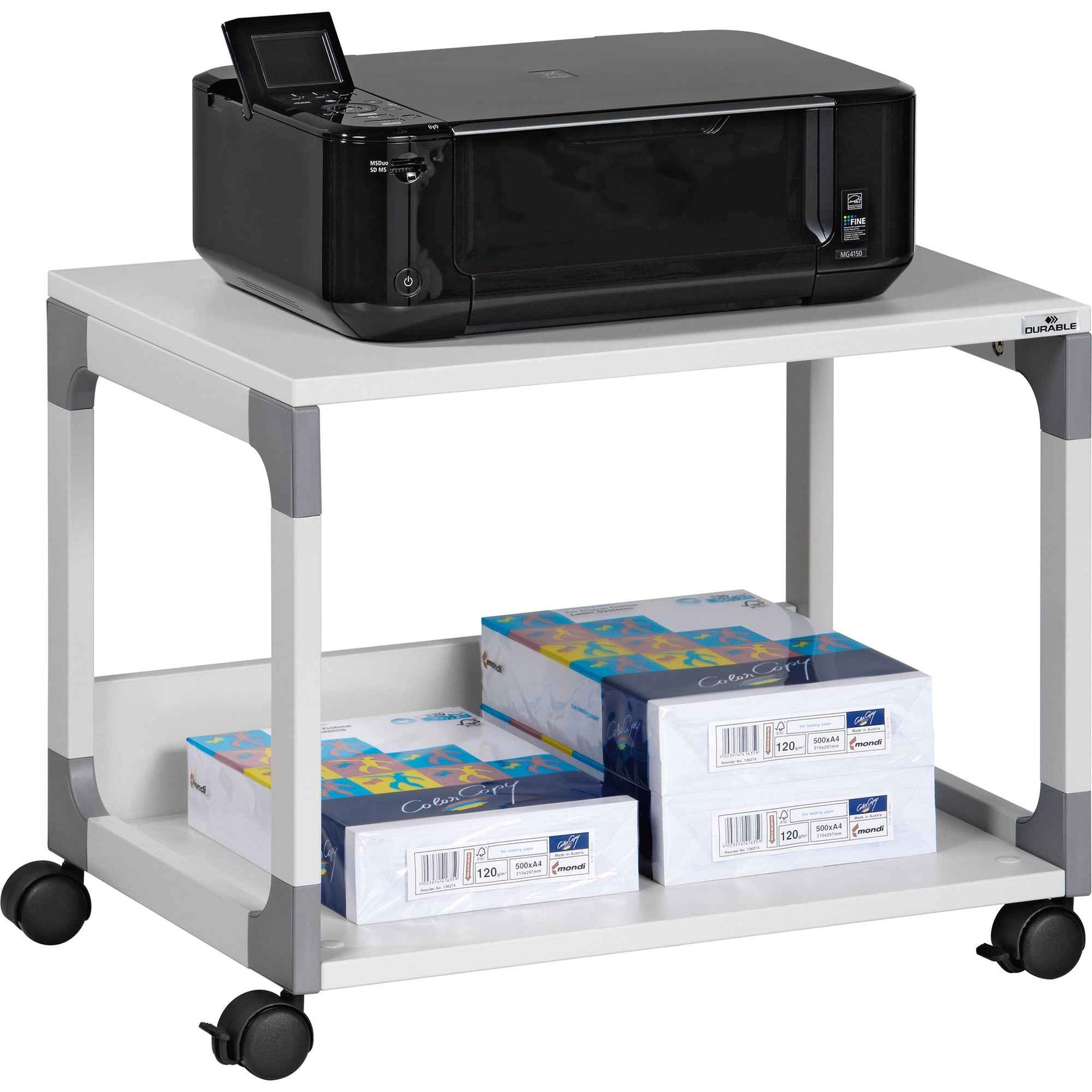 DURABLE Druckertisch SYSTEM MULTI TROLLEY 48 grau
