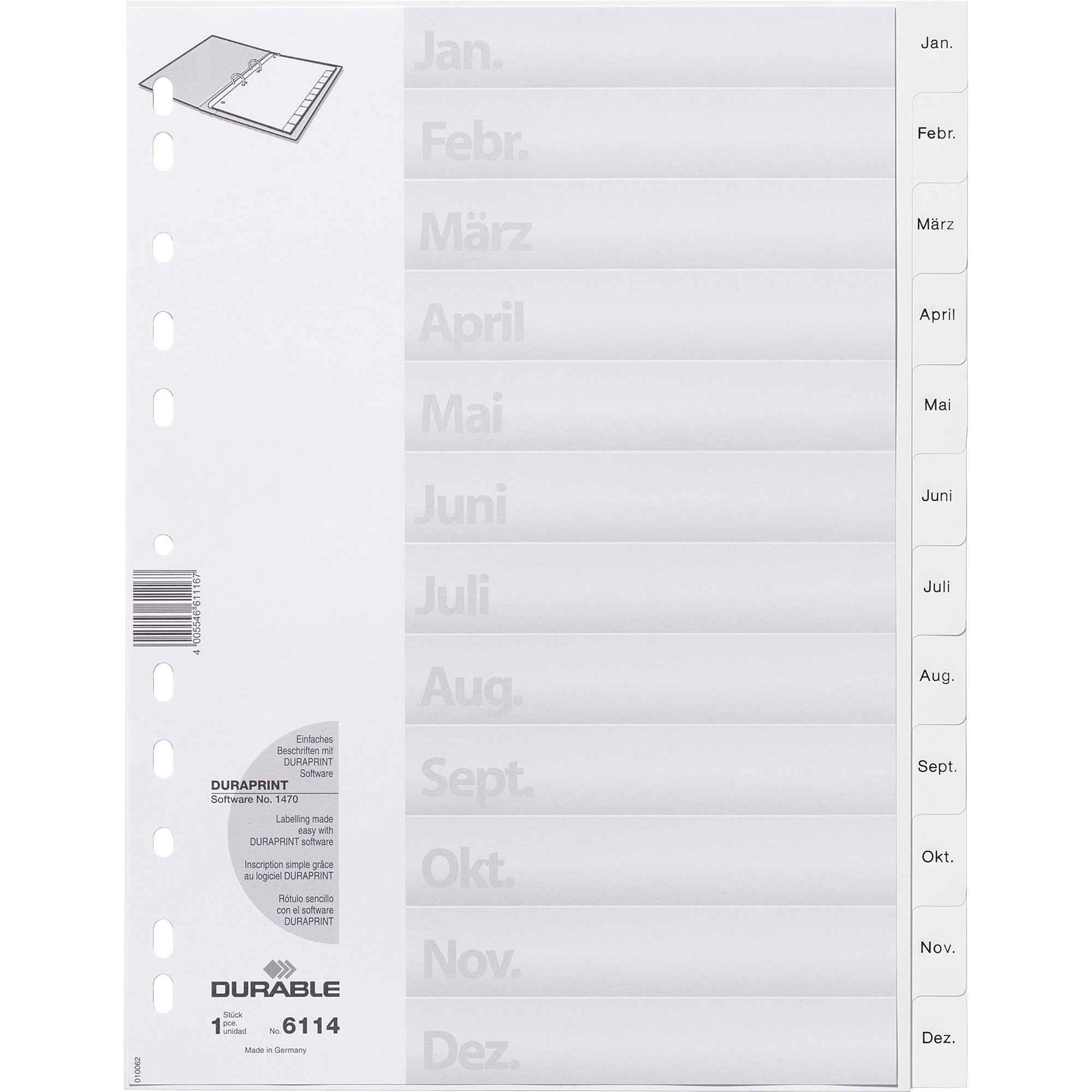 DURABLE Monatsregister