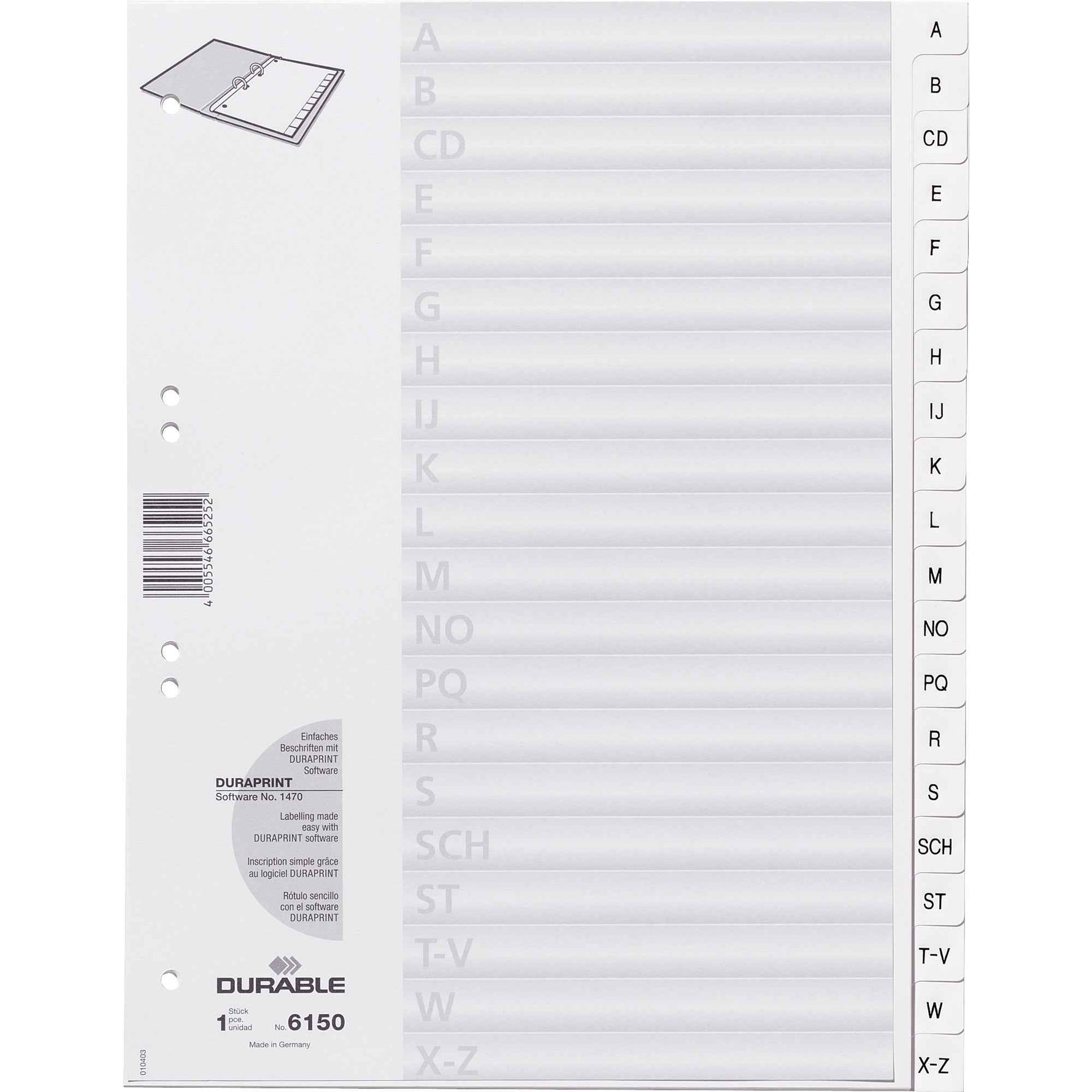 DURABLE A-Z Register