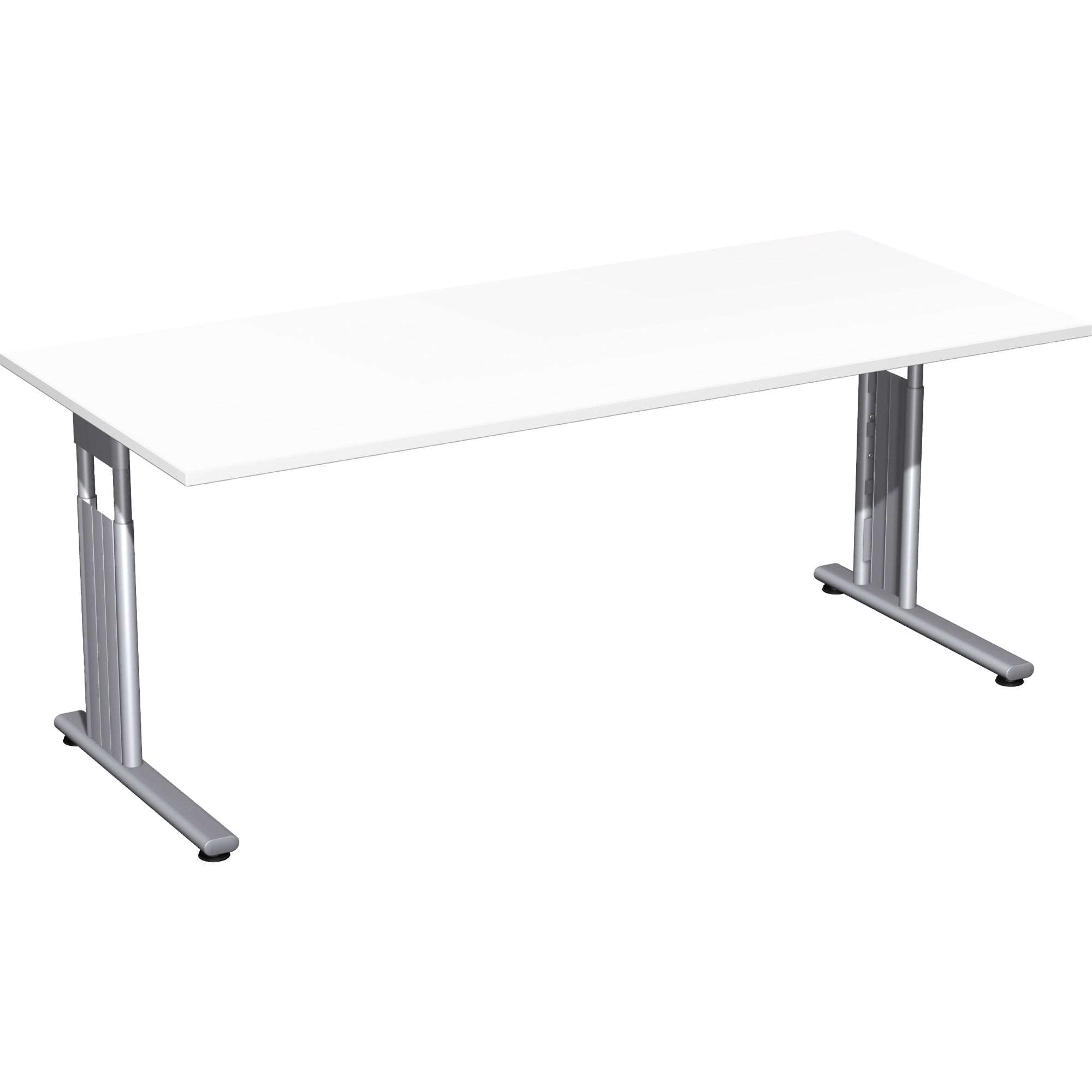 Geramöbel Schreibtisch C-Fuß Flex 1.800 x 680-820 x 800 mm (B x H x T)