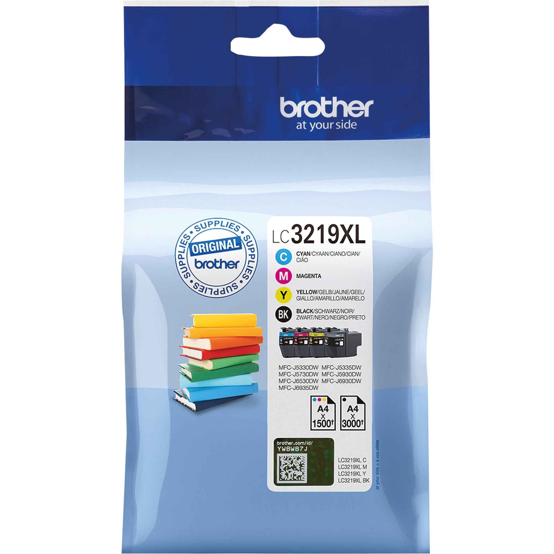 Brother Tintenpatrone LC-3219XL schwarz, cyan, magenta, gelb