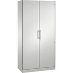 C+P Flügeltürenschrank Asisto 1.000 x 1.980 x 435 mm (B x H x T) lichtgrau