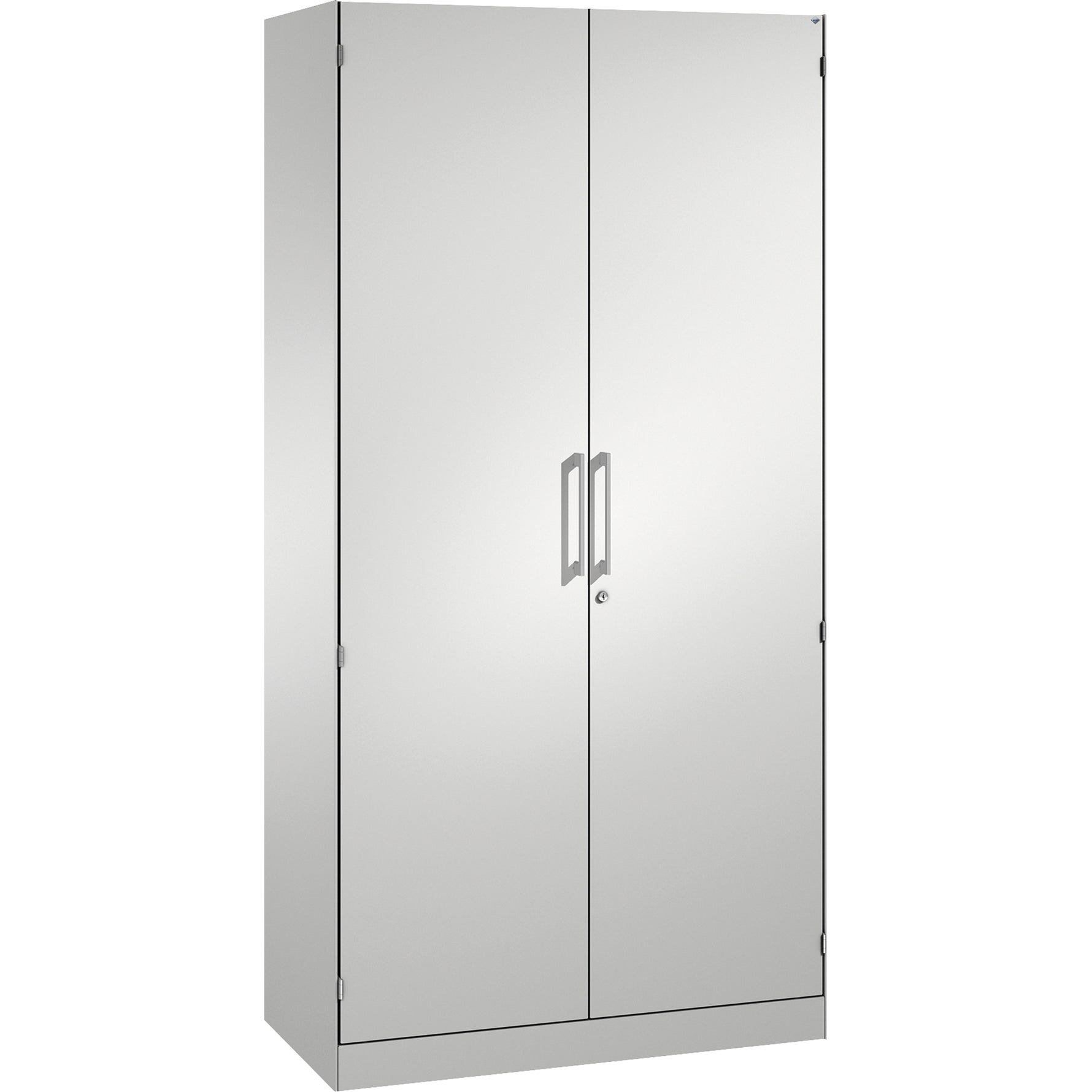 C+P Flügeltürenschrank Asisto 1.000 x 1.980 x 435 mm (B x H x T) lichtgrau