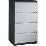 C+P Hängeregistraturschrank Acurado 787 x 1.357 x 590 mm (B x H x T) anthrazit