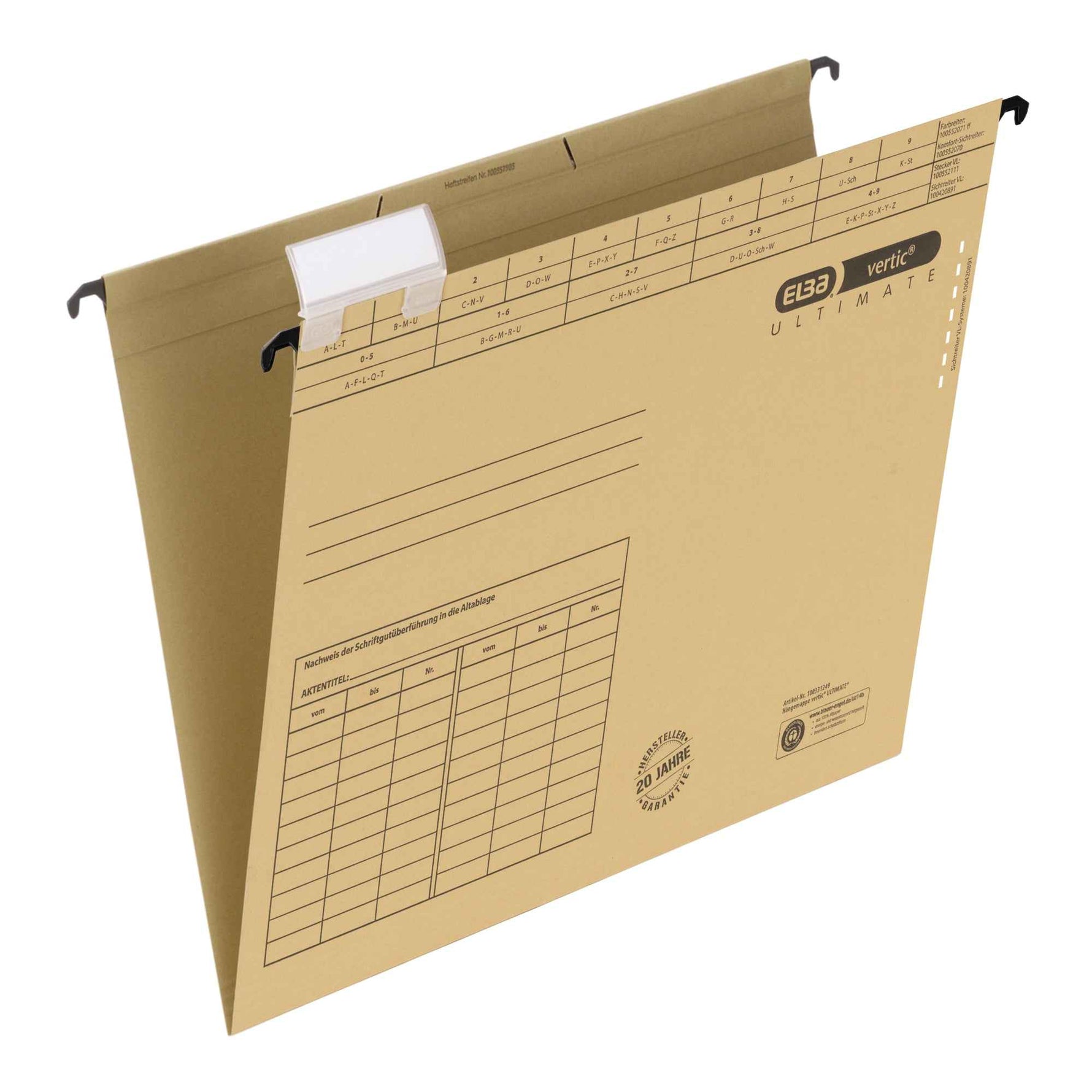 ELBA Hängemappe vertic® ULTIMATE® 31,8 x 24 cm (B x H)