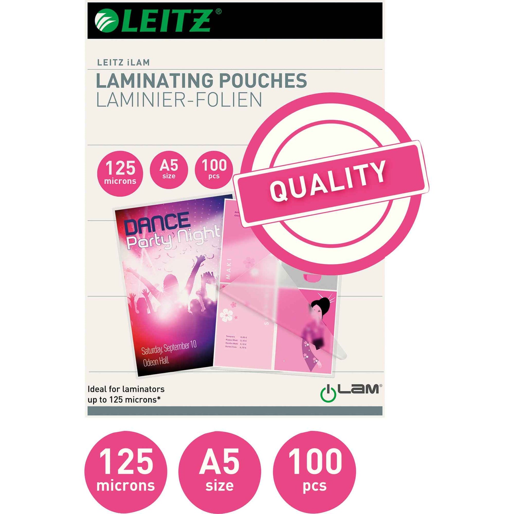 Leitz Laminierfolie DIN A5