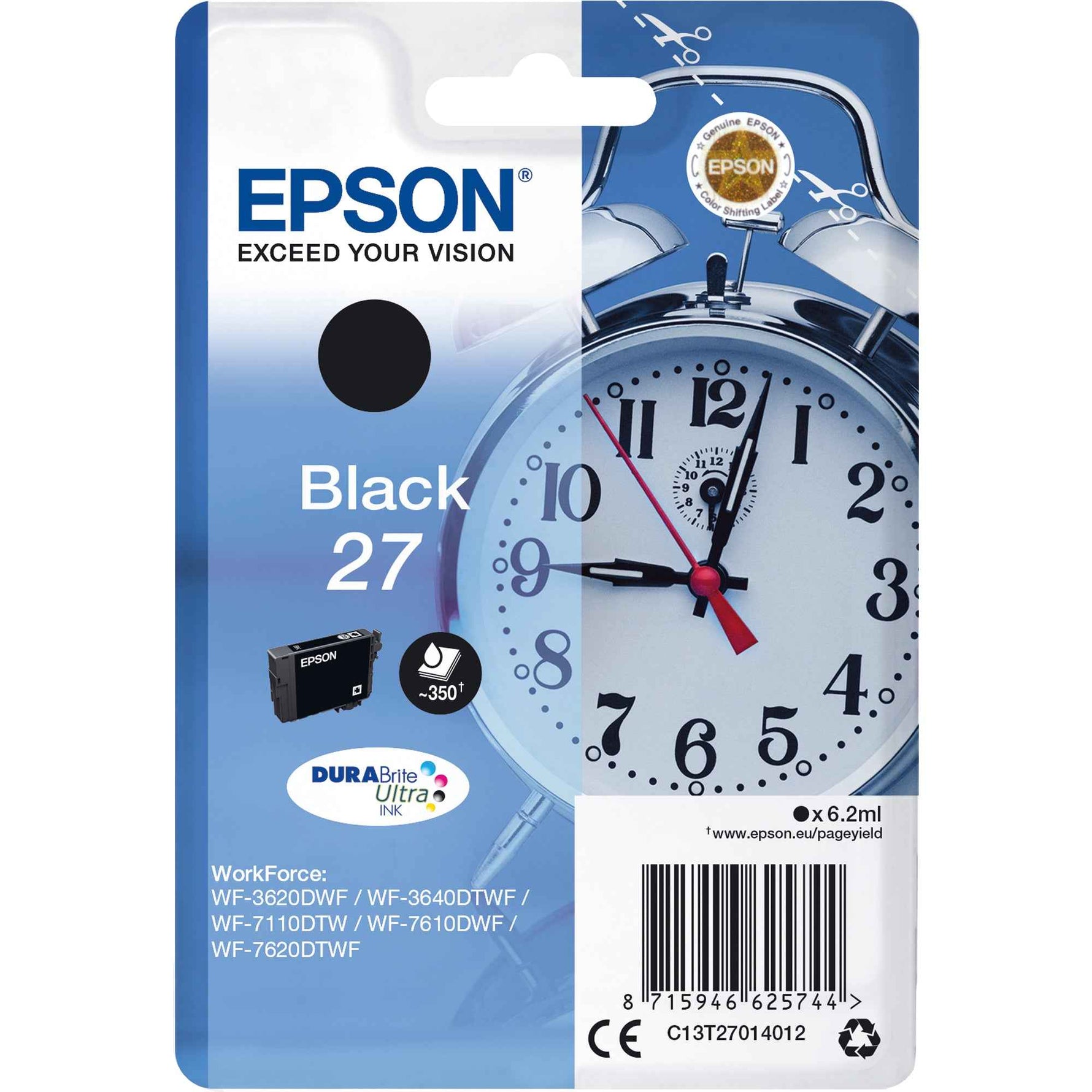 Epson Tintenpatrone 27 schwarz