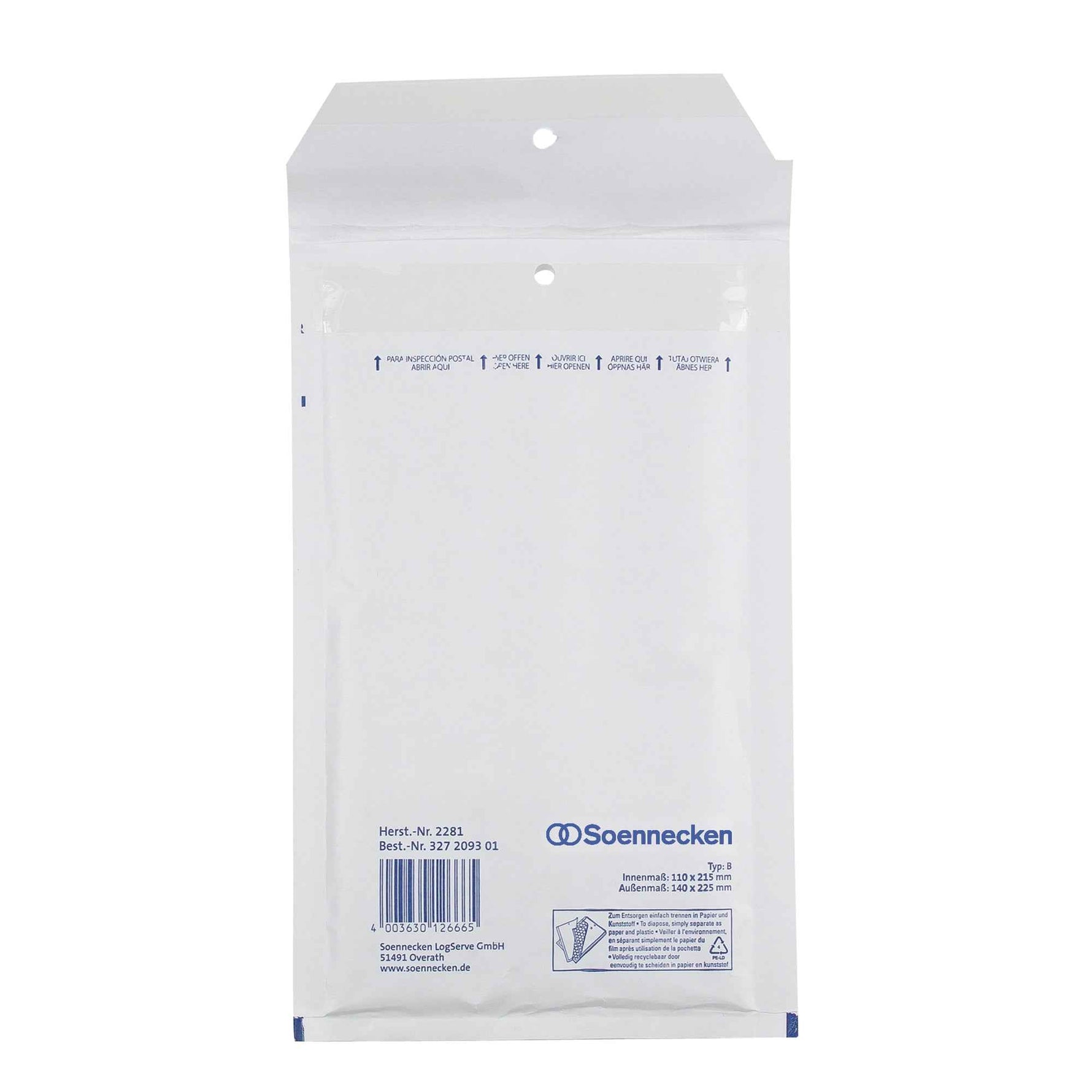 Soennecken Luftpolstertasche B/00 10 g