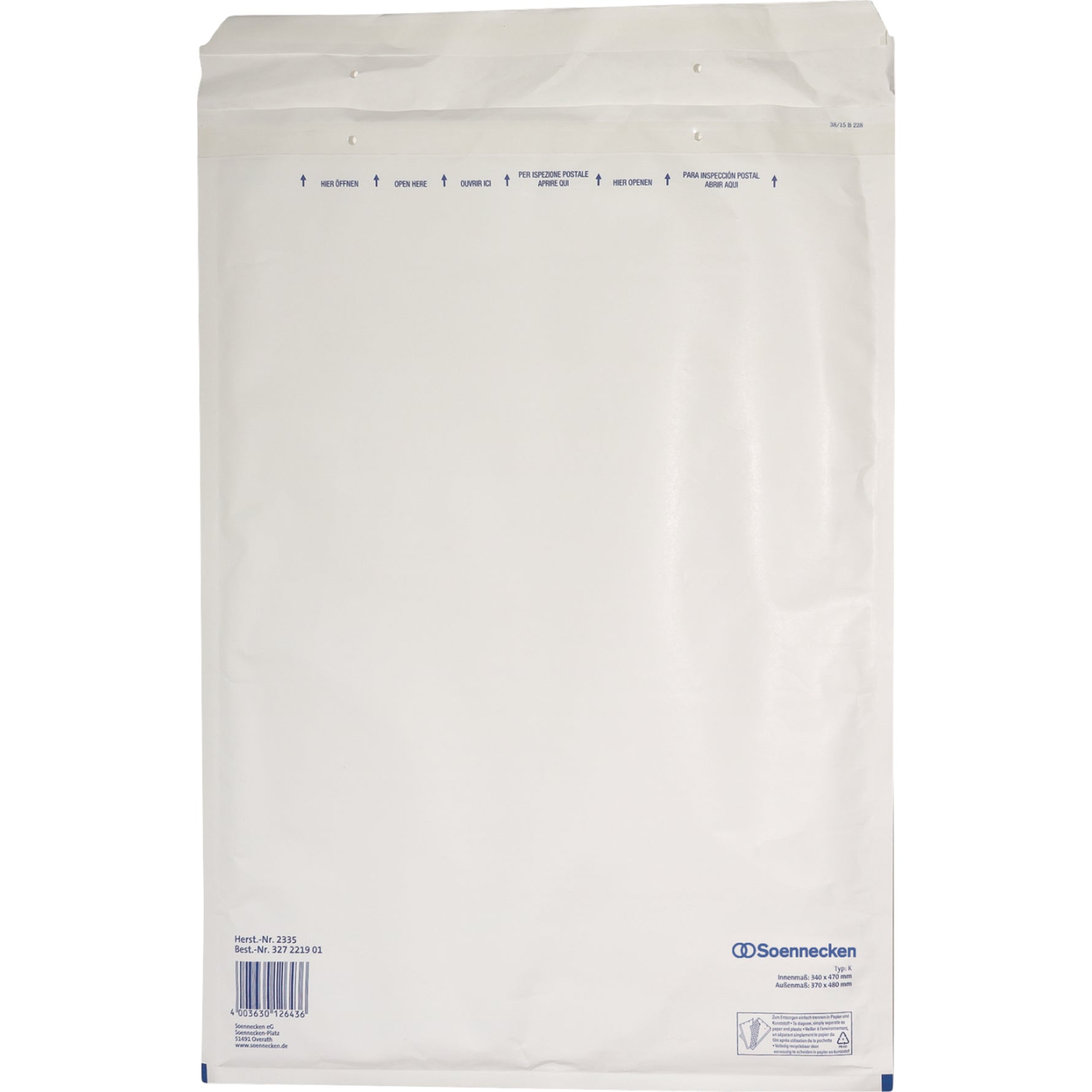 Soennecken Luftpolstertasche K/7 44,5 g - Wiepa Bürofachpartner