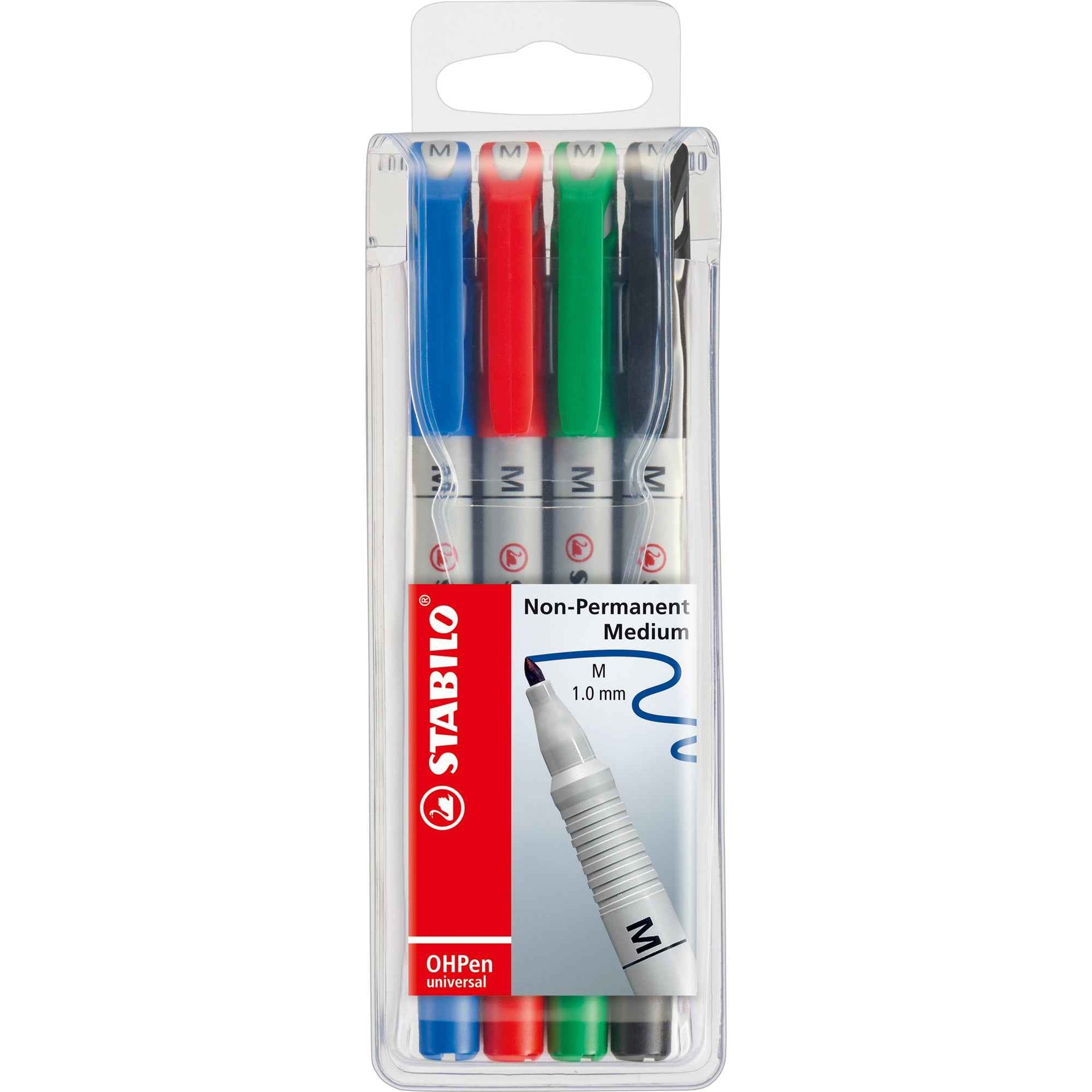 STABILO® Folienstift OHPen universal 1 mm 4 St./Pack.